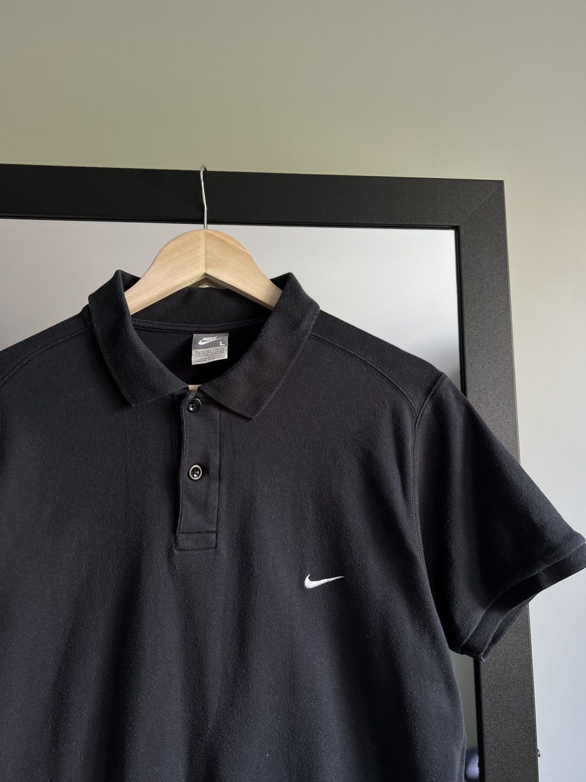 Nike Vintage Nike Swoosh Polo T-shirt Size US L / EU 52-54 / 3 - 2 Thumbnail