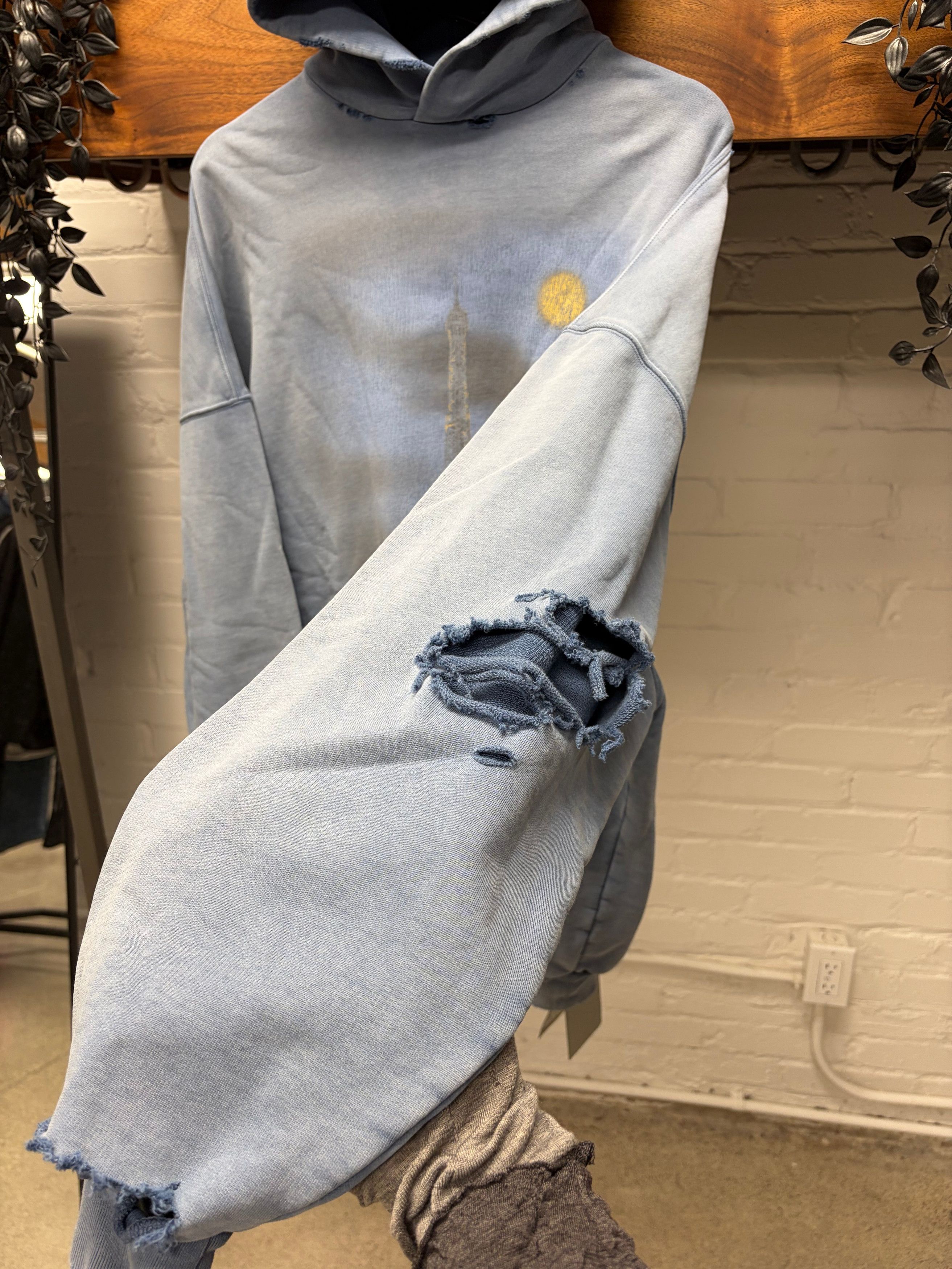 Balenciaga AW2023 Balenciaga 'Paris Moon' Blue Heavy Distressed