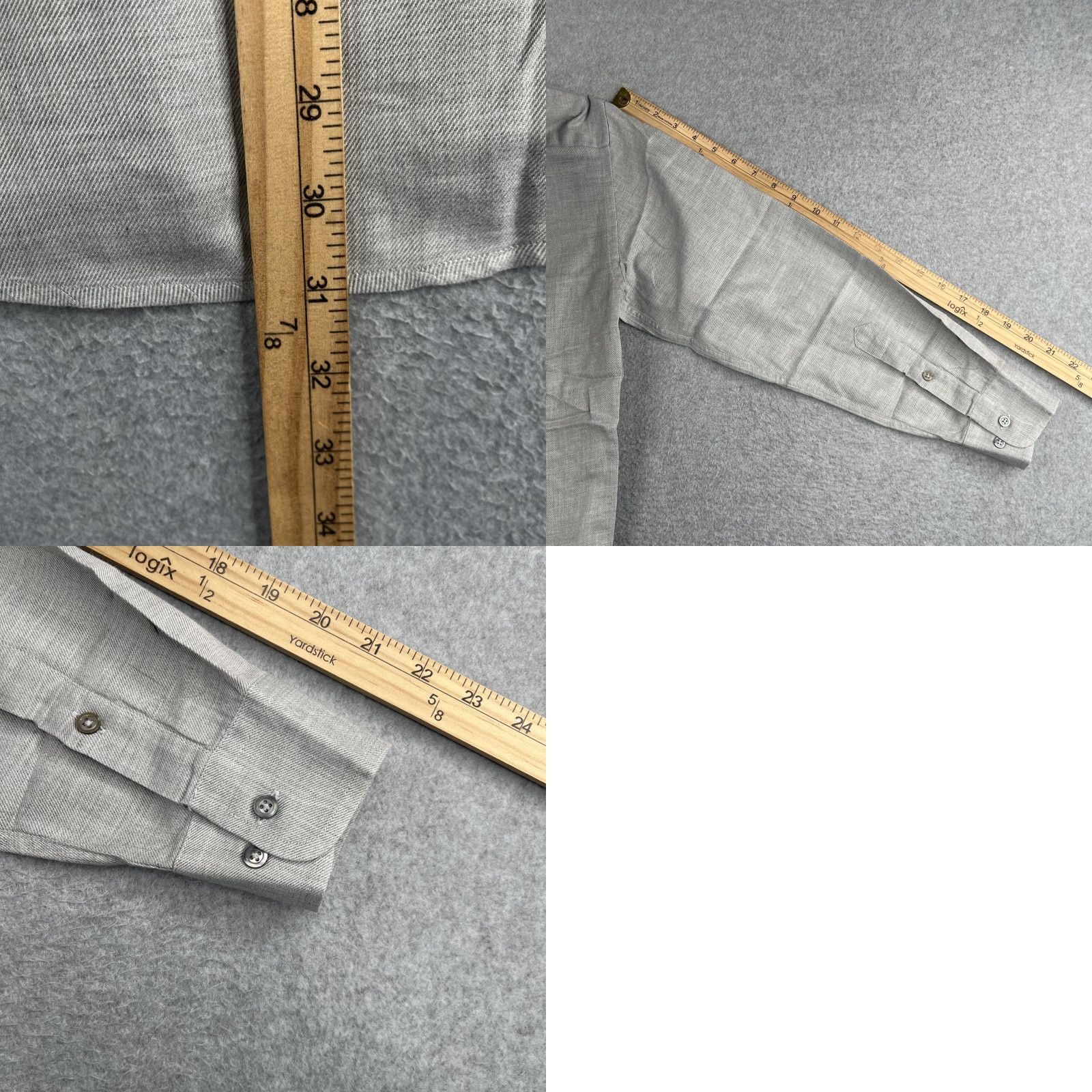 Zanella Zanella Shirt Button-Up Long Sleeve Mens Small Gray Heather Pocket Casual Classic Designer Vintage: No Size US S / EU 44-46 / 1 - 9 Thumbnail
