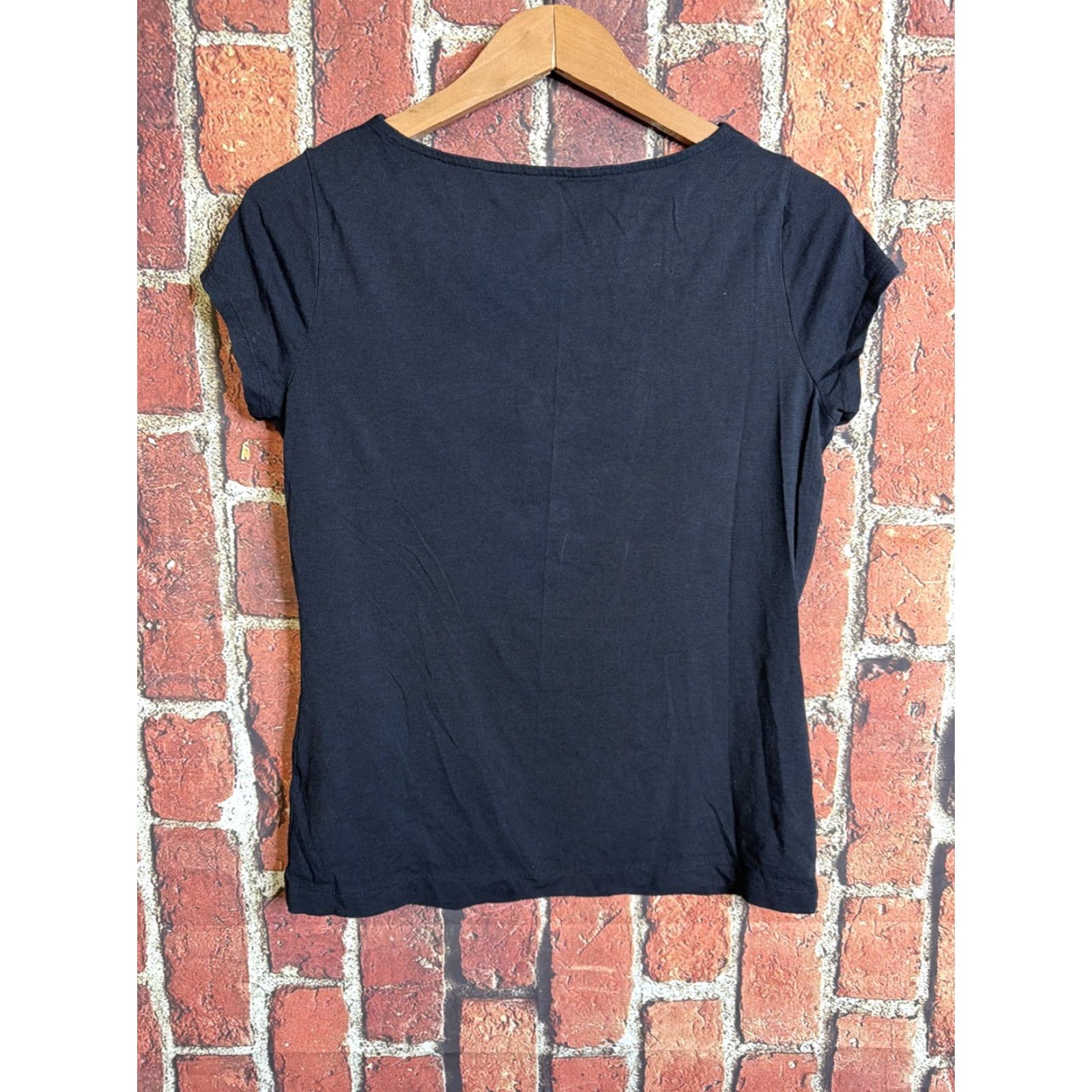 Lands' End Lands' End Top Women Medium Blue Rayon Blend Shirt Size M / US 6-8 / IT 42-44 - 3 Thumbnail