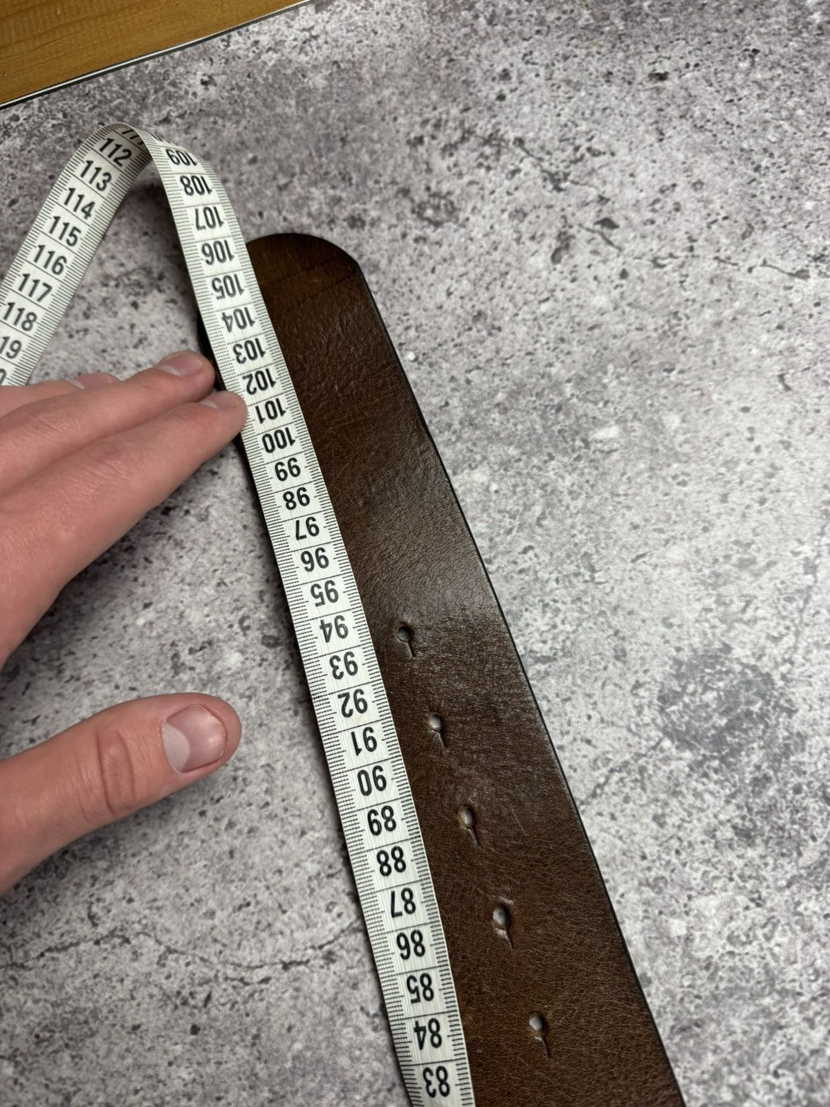 Diesel Vintage Diesel Y2K Archive Opium Brown Leather Belt Japan Size ONE SIZE - 14 Thumbnail