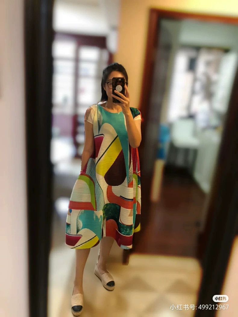 Issey Miyake Issey Miyake size:3 Red windmill horizontal stripe dress s Size M / US 6-8 / IT 42-44 - 4 Thumbnail