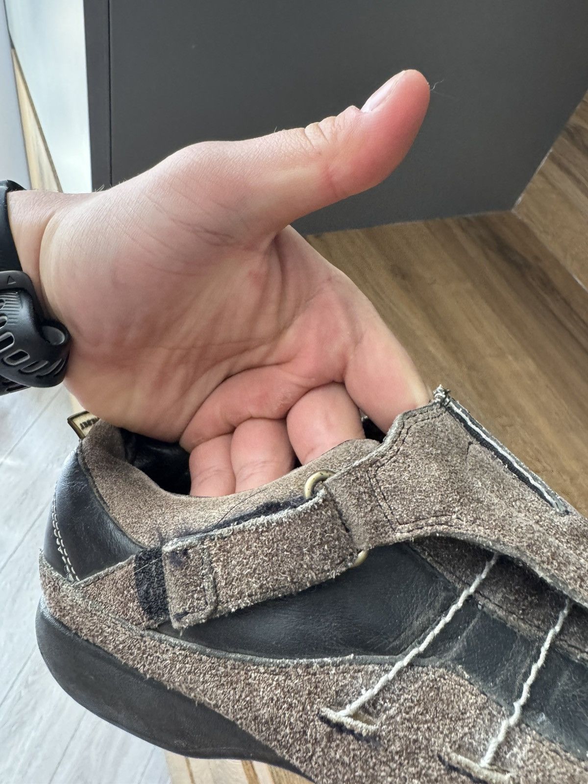 Diesel Vintage Diesel Low Top Leather Sneakers Straps Spell Logo Size US 8.5 / IT 38.5 - 6 Thumbnail
