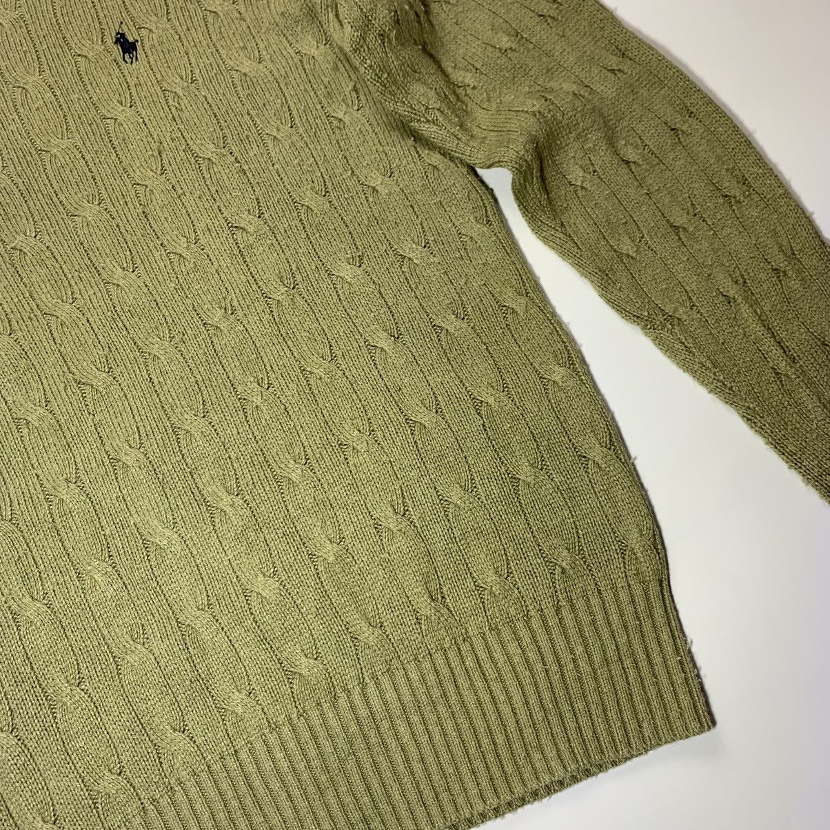 Ralph Lauren Polo Ralph Lauren Khaki Knit Sweater Old Money Size US L / EU 52-54 / 3 - 7 Thumbnail