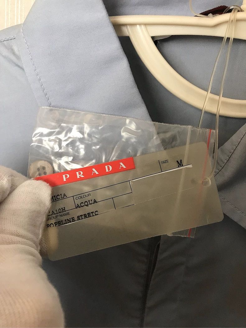 Prada PradaRubber brand logo polo shirt 2503-Nextarrow Size US M / EU 48-50 / 2 - 6 Thumbnail