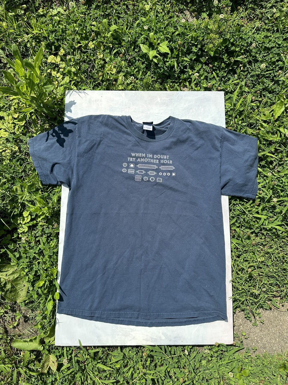 Vintage Crazy vintage y2k ironic humor tech computer tee funny Size US XL / EU 56 / 4 - 1 Thumbnail