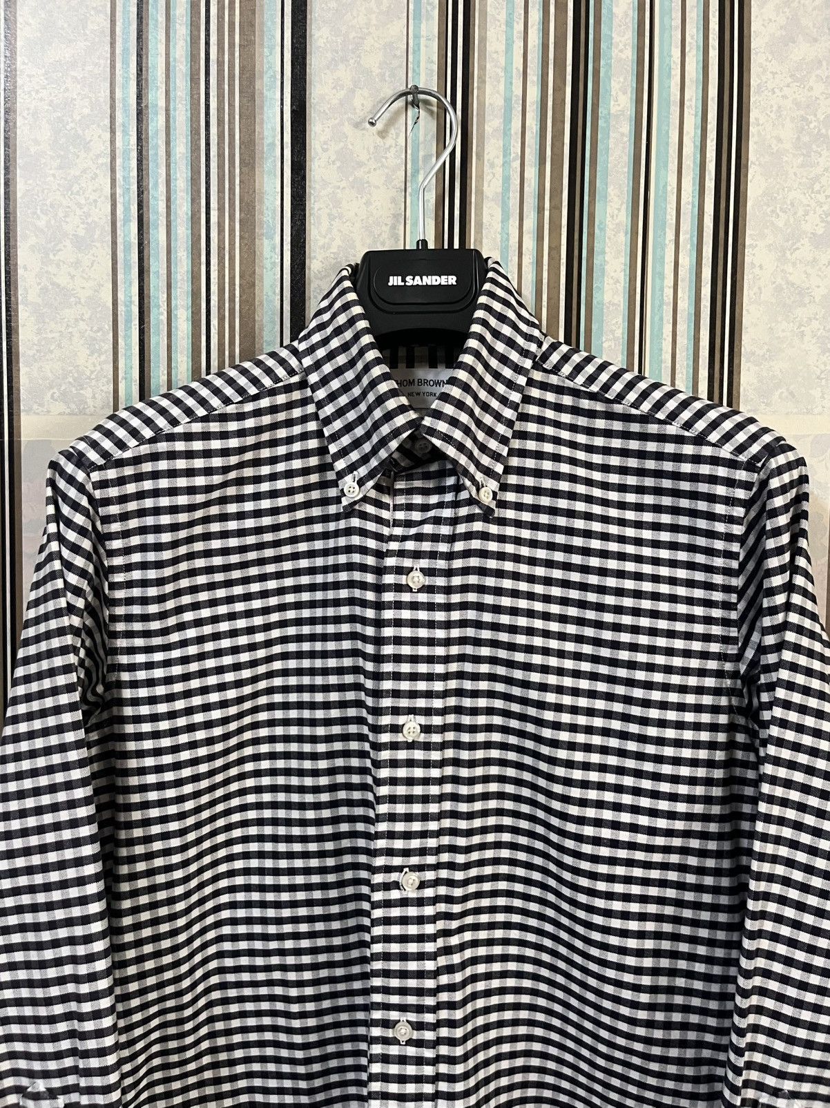 Thom Browne 2000s Gingham-check tartan longsleeve #H5 Size US S / EU 44-46 / 1 - 3 Thumbnail