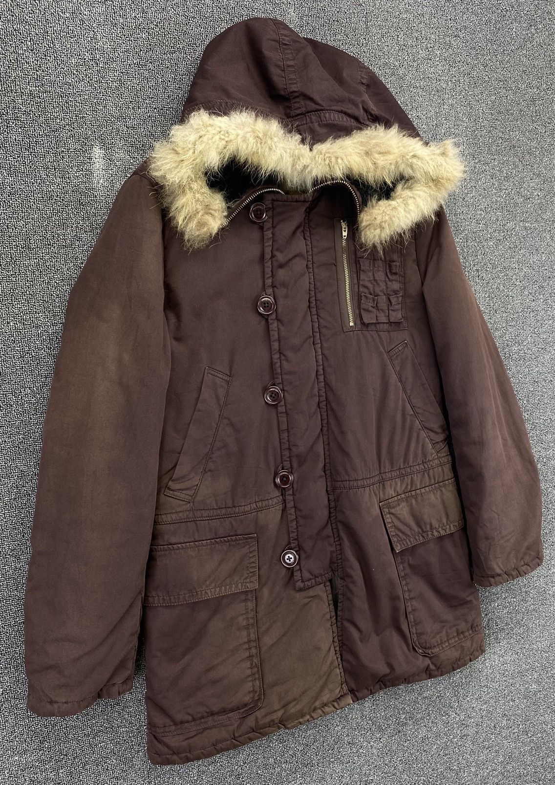 Issey Miyake Vintage Issey Miyake Sunaokuwahara Fur Hoodie Jacket Size M / US 6-8 / IT 42-44 - 2 Thumbnail