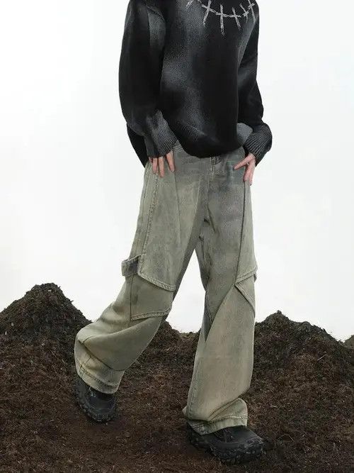 VIBE Opium Baggy Denim Jeans y2k Size US 30 / EU 46 - 4 Thumbnail