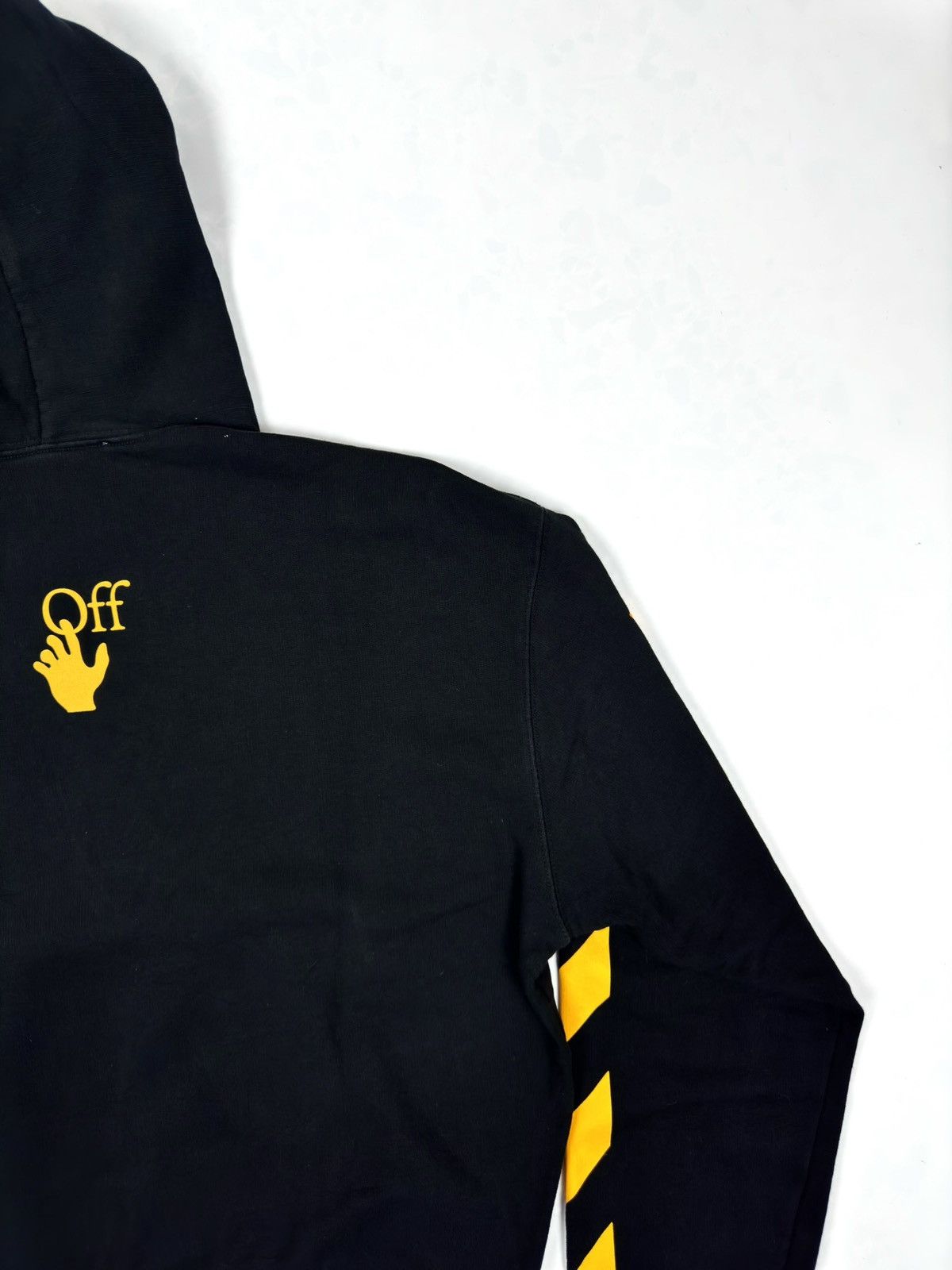 Off-White Off-White Black Caravaggio Diagonal Hoodie Size US M / EU 48-50 / 2 - 10 Thumbnail