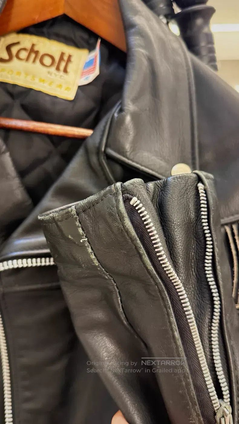 Schott Schott Fringe cable-stayed motorcycle leather jacket Size US L / EU 52-54 / 3 - 6 Thumbnail
