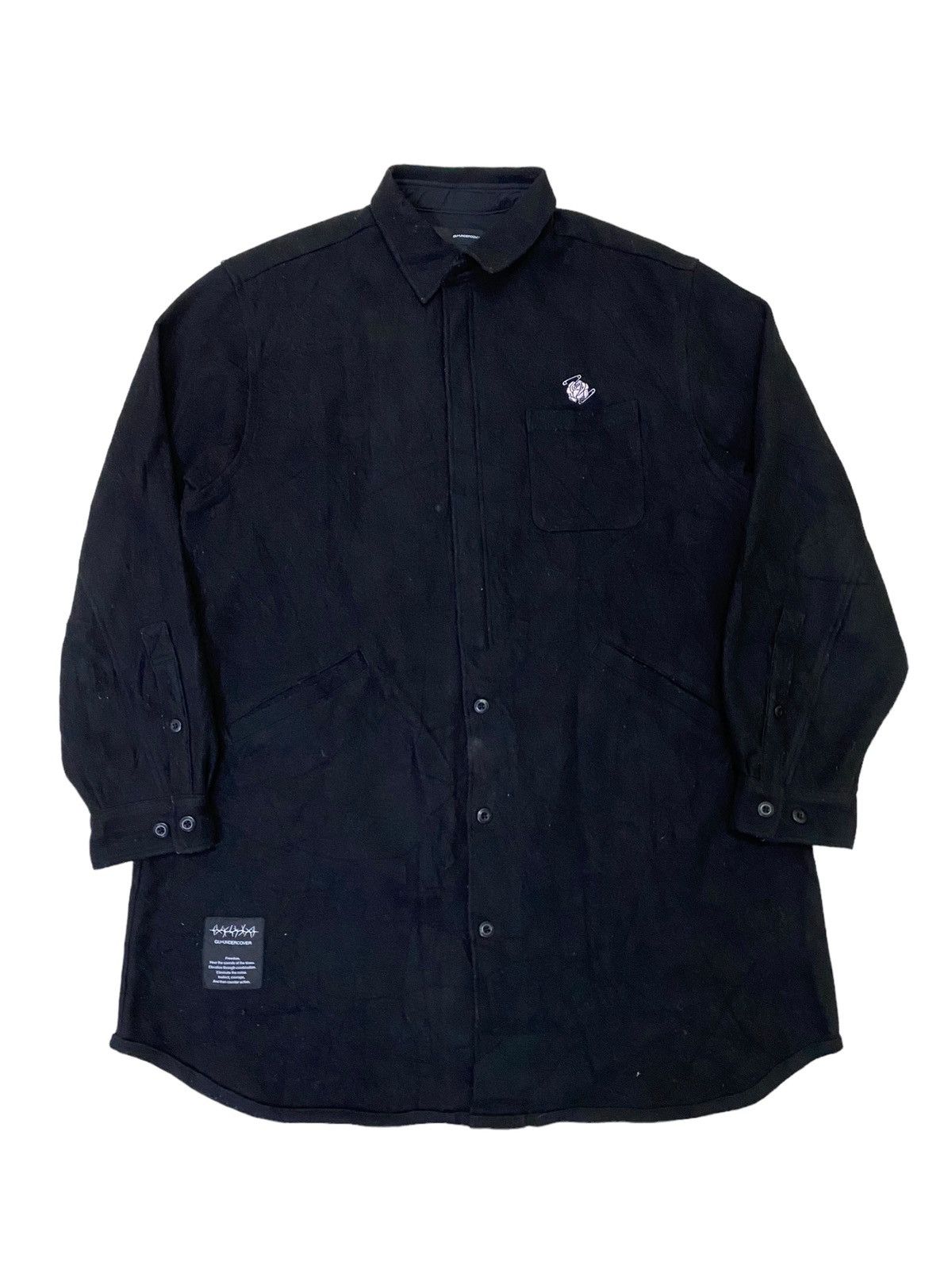 GU × Undercover 💥Undercover gu Knit Melton Long Shirt Size US L / EU 52-54 / 3 - 1 Thumbnail