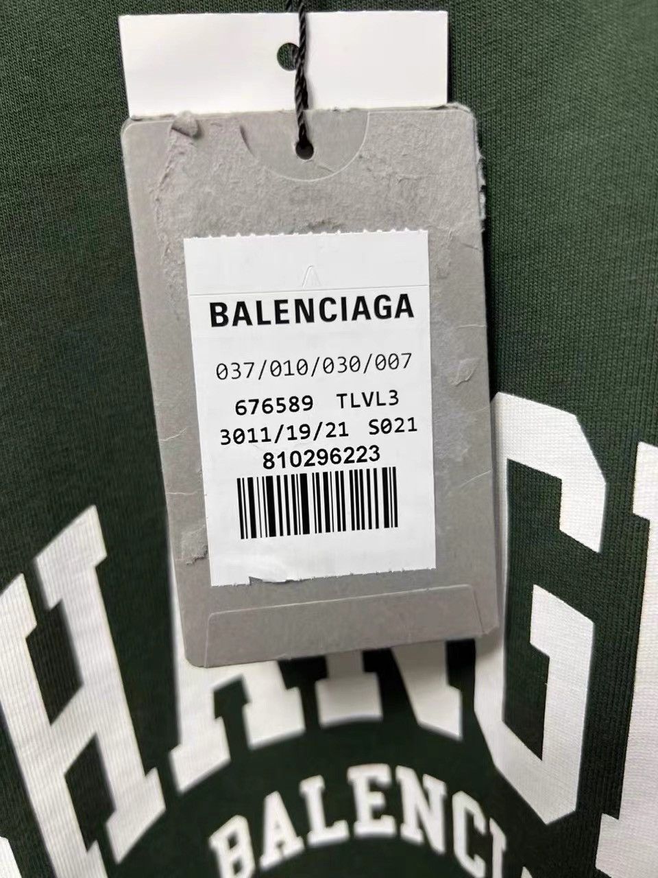 Balenciaga Balenciaga Shanghai Limited Washed Green T-shirt K28 Size US M / EU 48-50 / 2 - 3 Thumbnail