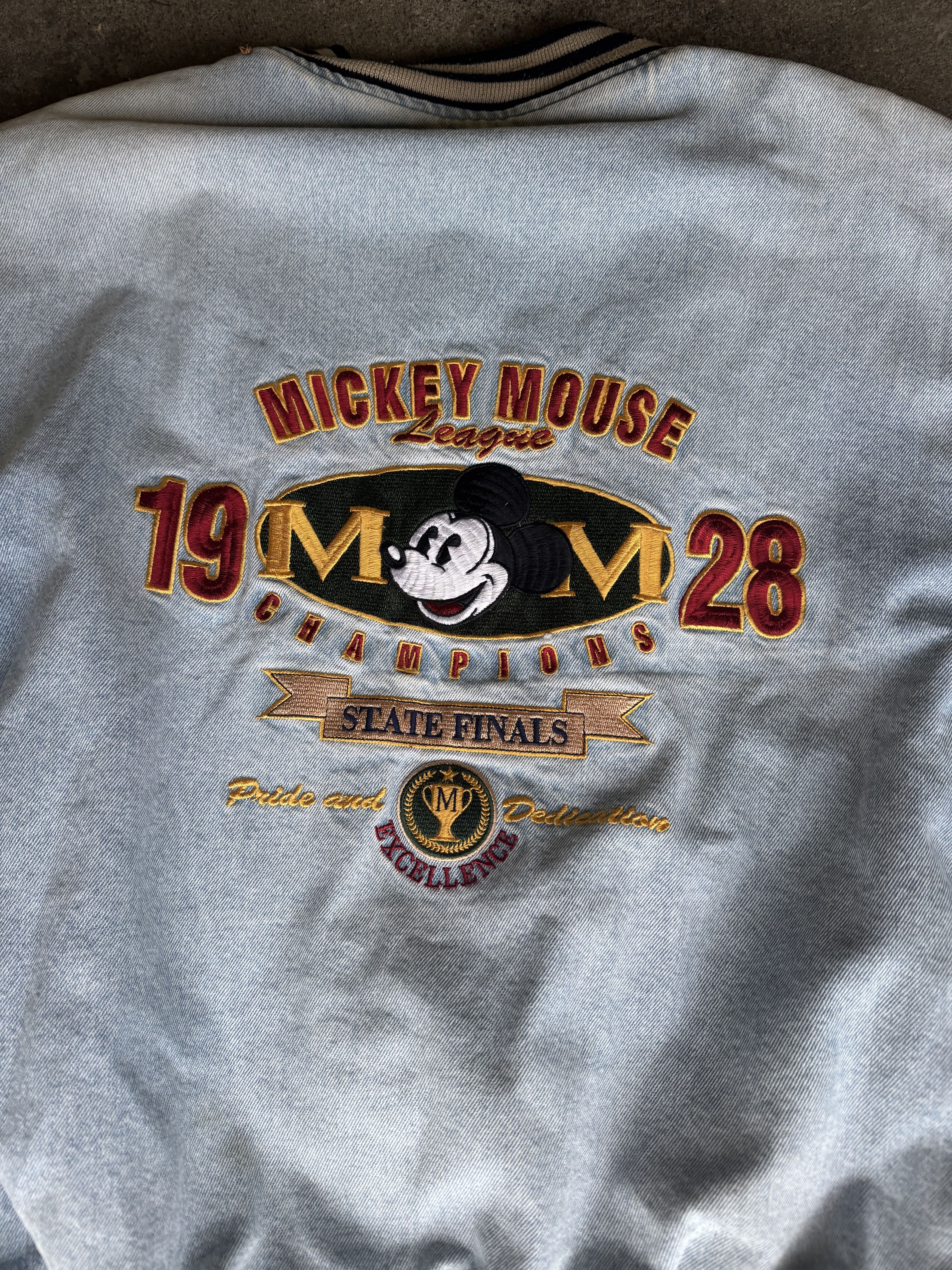 Disney Vintage Disney Mickey Mouse Varsity Jacke Size US M / EU 48-50 / 2 - 4 Thumbnail