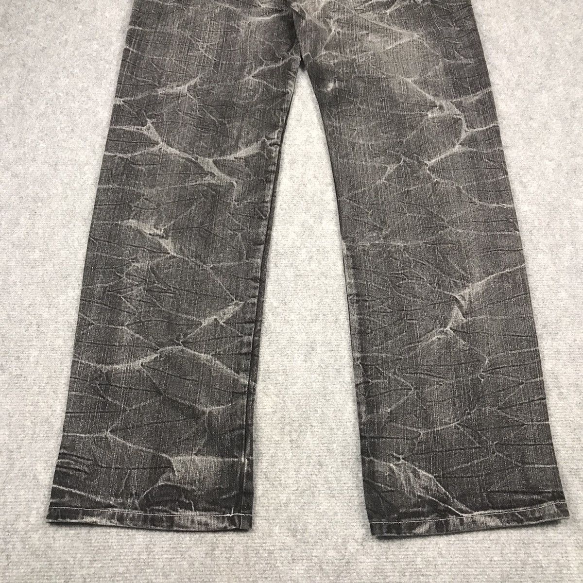 Japanese Brand BLACK FADED DENIM BELUXE CREATE BAGGY DENIM PANTS 136 Size US 32 / EU 48 - 9 Thumbnail