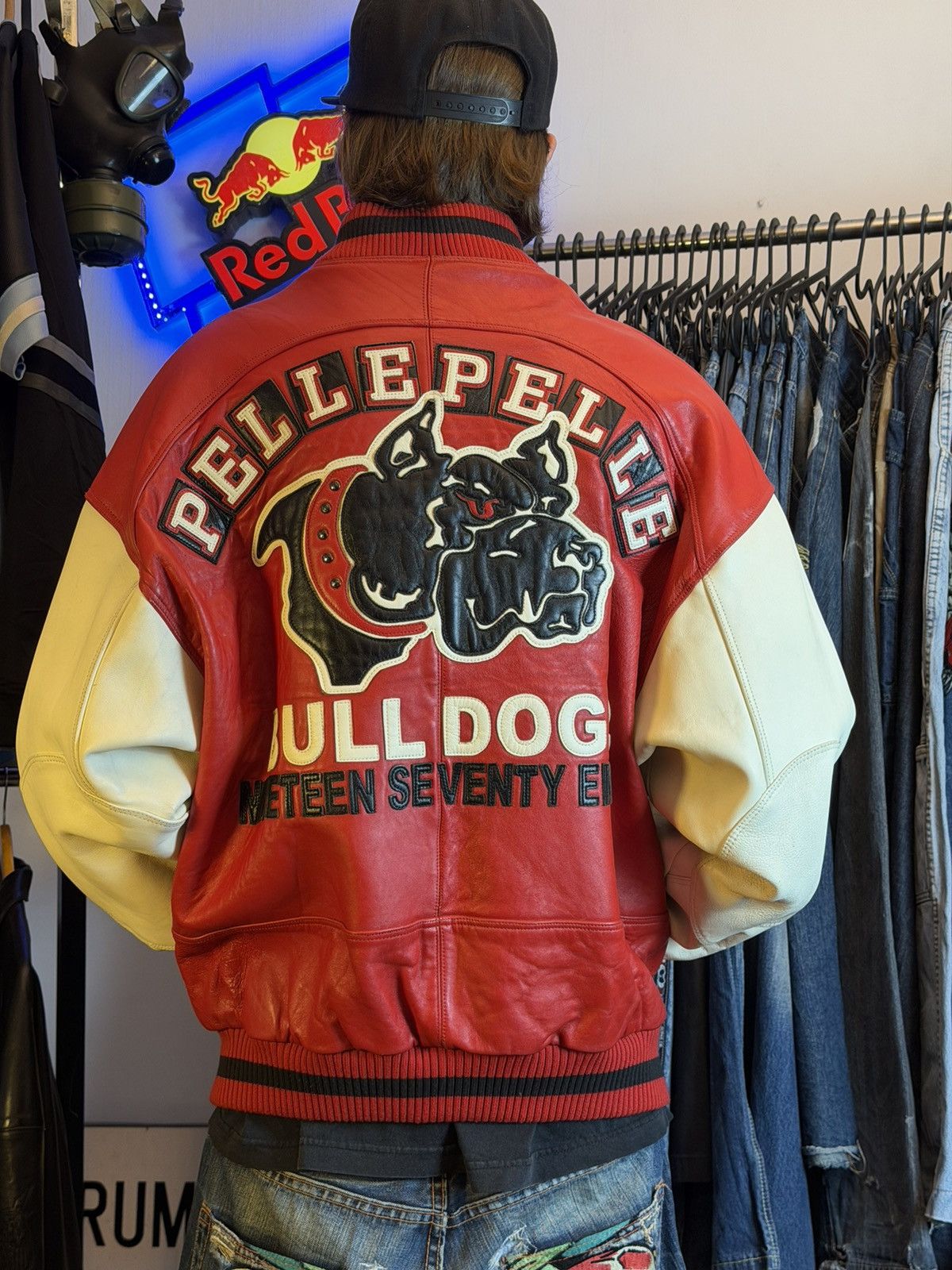 Pelle Pelle Vintage Pelle Pelle 1978 Bulldog leather varsity jacket Size US XL / EU 56 / 4 - 5 Thumbnail
