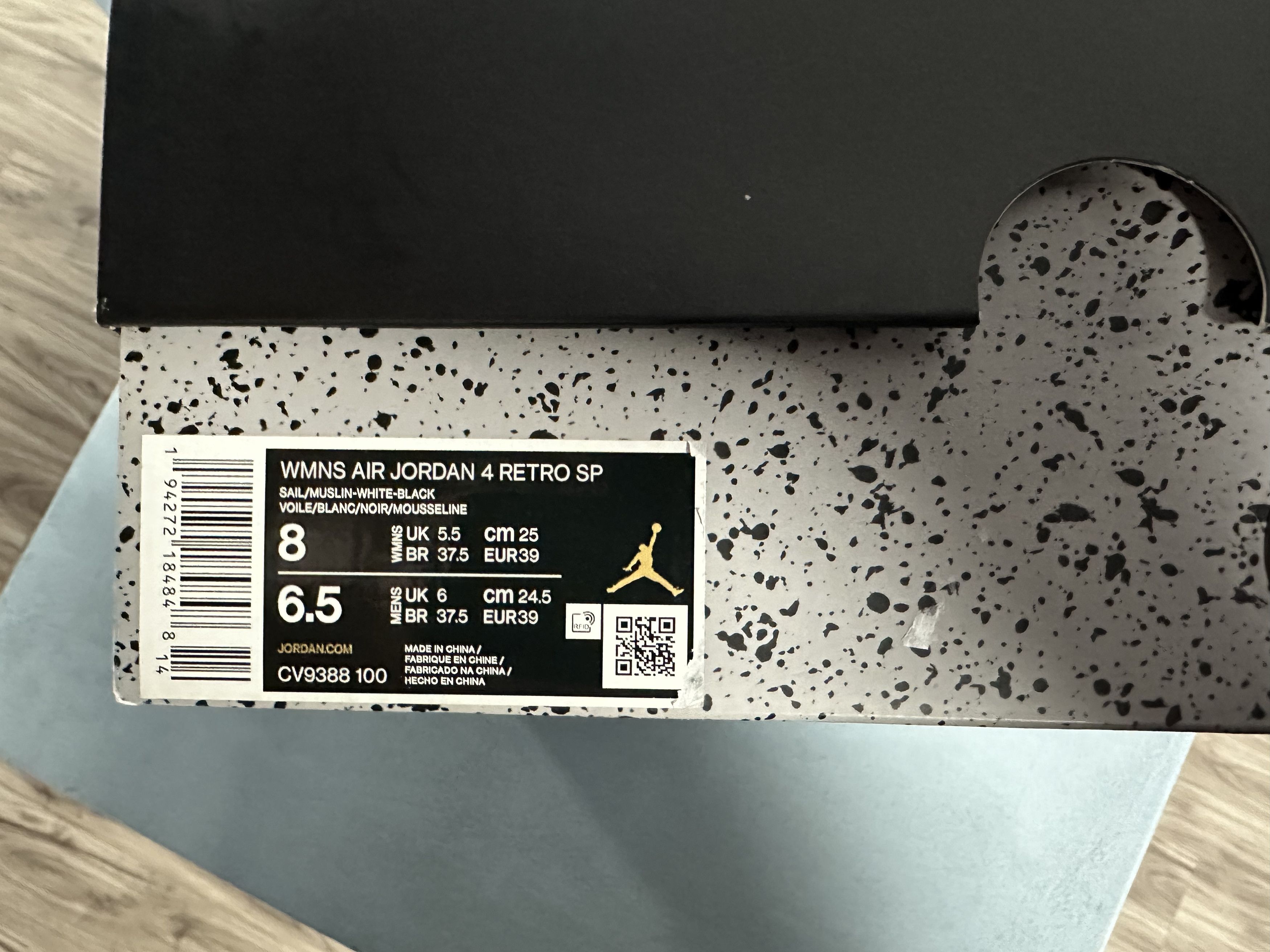 Jordan Brand × Off-White Off-White x Wmns Air Jordan 4 Retro SP 'Sail' Size US 8 / IT 38 - 8 Thumbnail