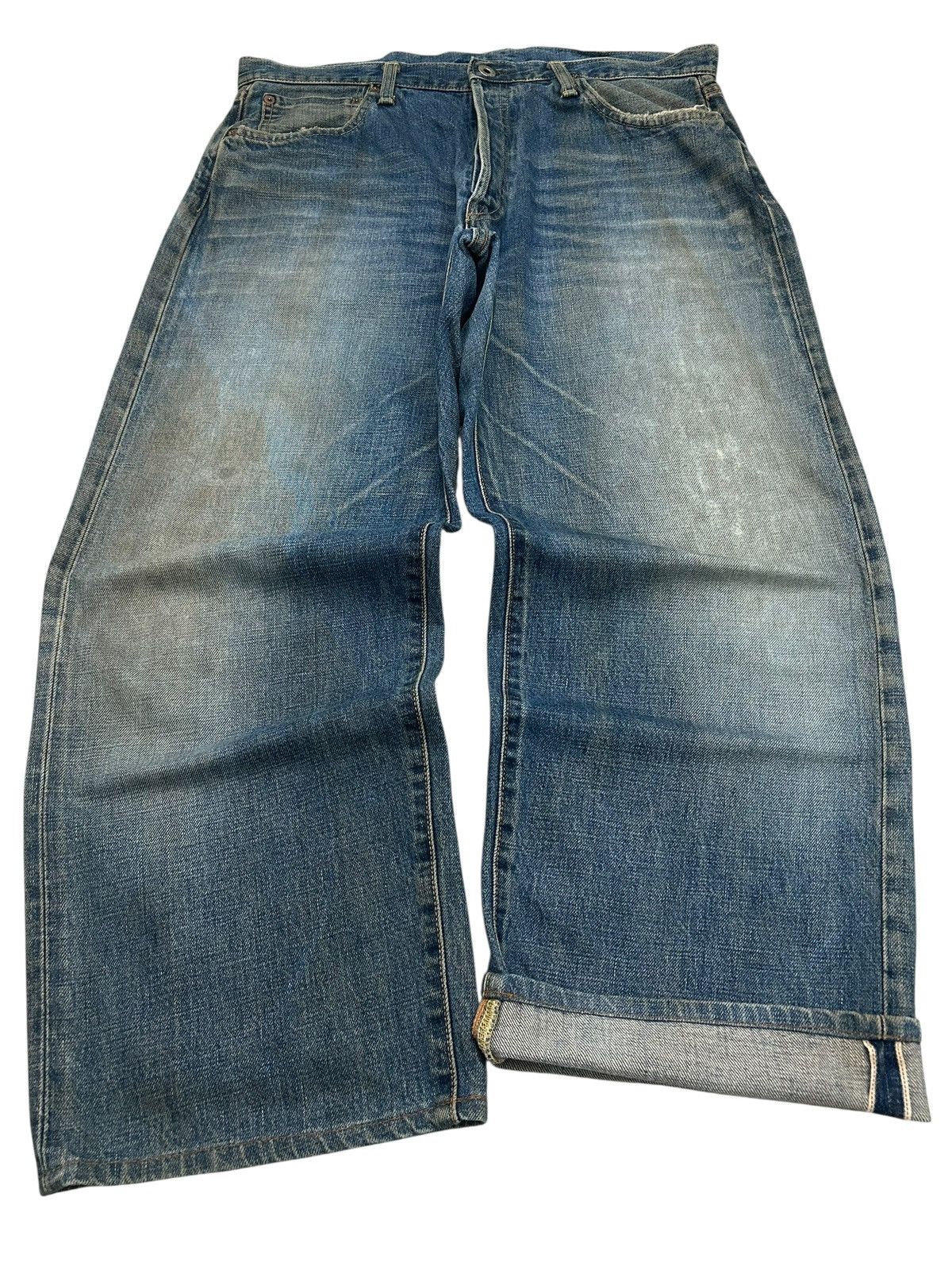 GOSTAR DE FUGA 80s Baggy Bobson Mudwash Selvedge Denim Size US 34 / EU 50 - 1 Thumbnail