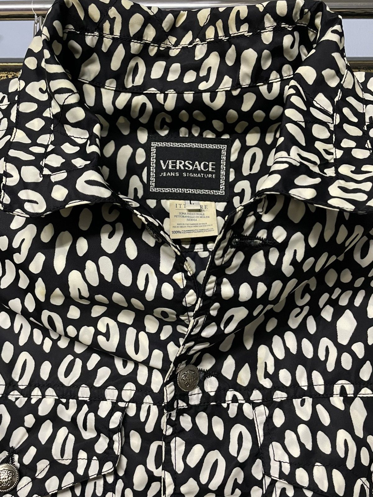 Versace Og Vintage Versace Animal Abstract Cropped High Fashion Look Size US L / EU 52-54 / 3 - 8 Thumbnail