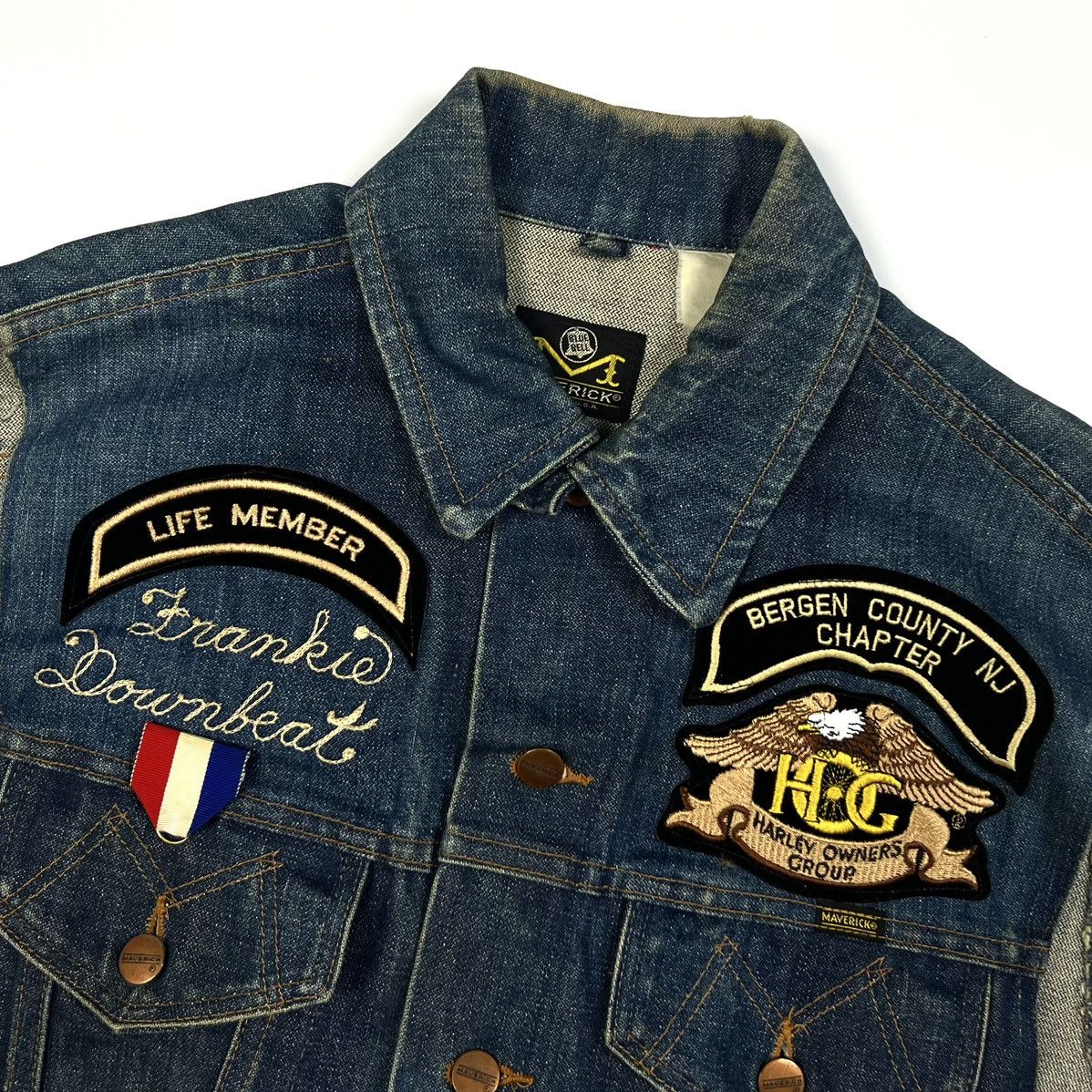 Vintage Vintage Maverick Blue Bell Patched Denim Vest Made In USA Size US M / EU 48-50 / 2 - 7 Thumbnail