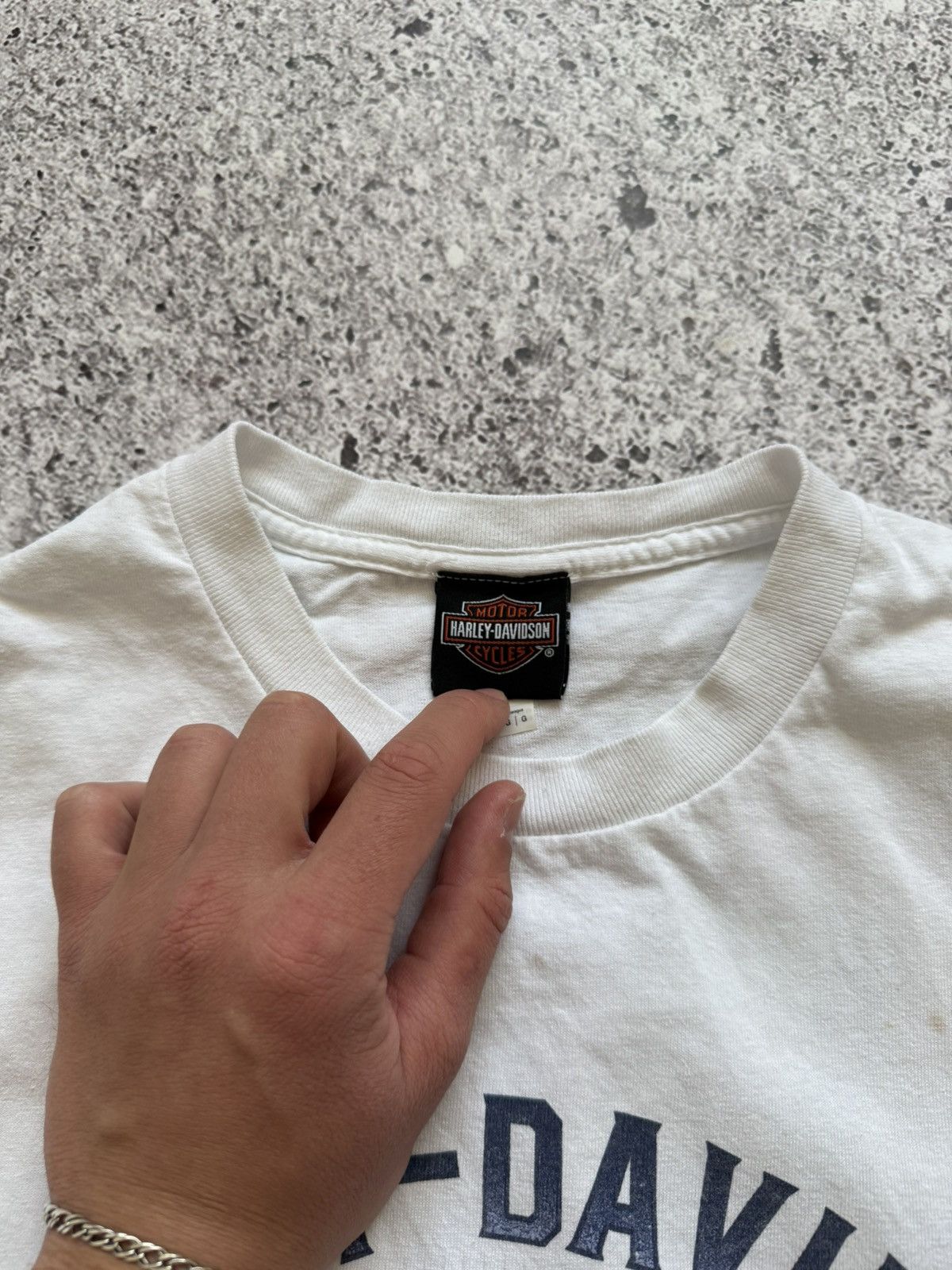Band Tees × Harley Davidson × Vintage Vintage Harley Davidson Riding High Bike 90s Retro T-Shirt Size US L / EU 52-54 / 3 - 9 Thumbnail