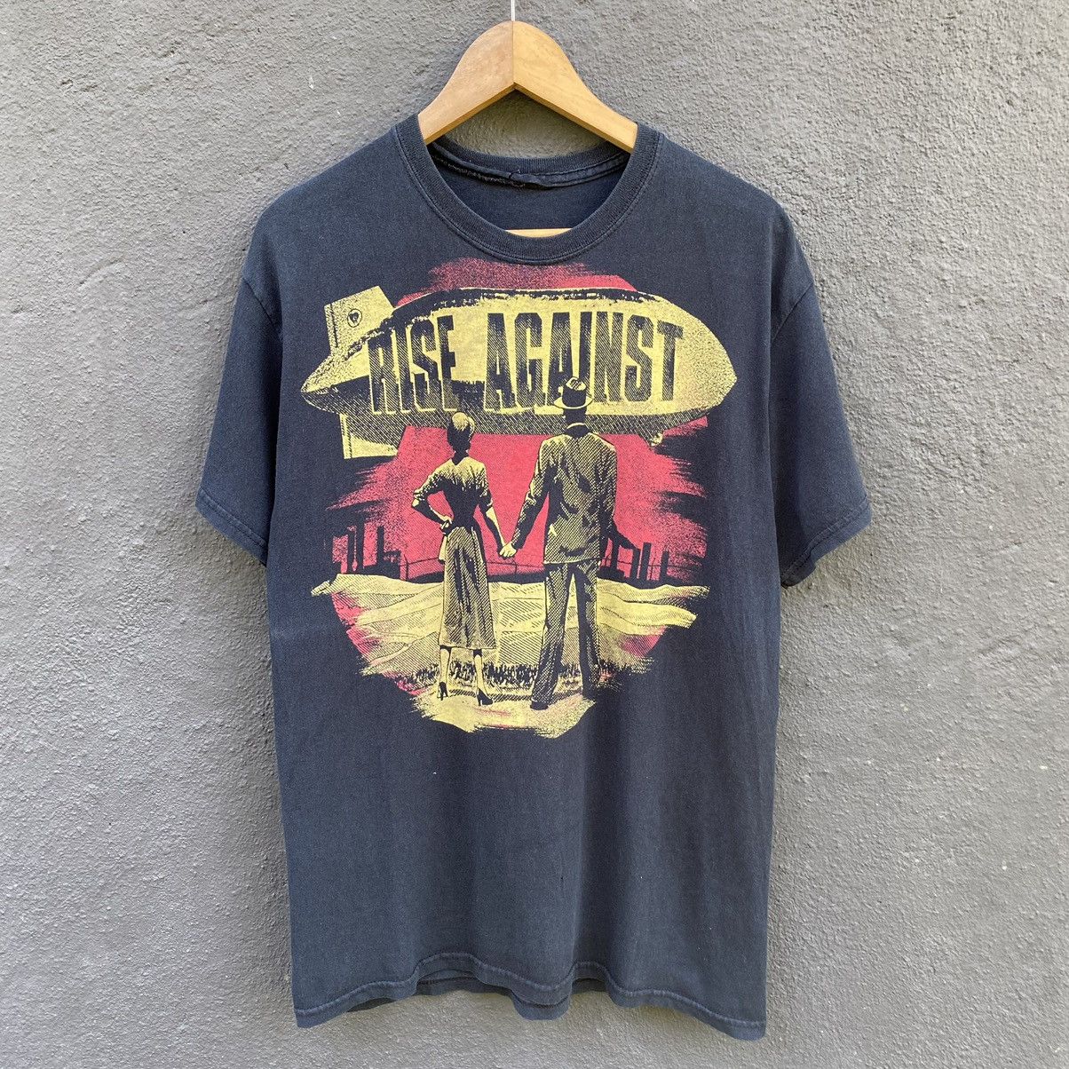 Band Tees Thrashed Faded Vintage Y2K Rise Against Punk Emo ERD GRUNGE Size US M / EU 48-50 / 2 - 1 Thumbnail