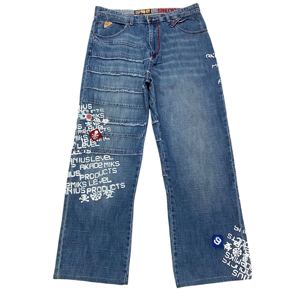 Akademiks Vintage Akademiks Denim Painter Baggy Jeans Size US 35 - 2 Thumbnail