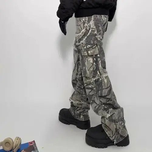 Japanese Brand Embroidered Patch Denim Ripped Jeans Size US 30 / EU 46 - 3 Thumbnail