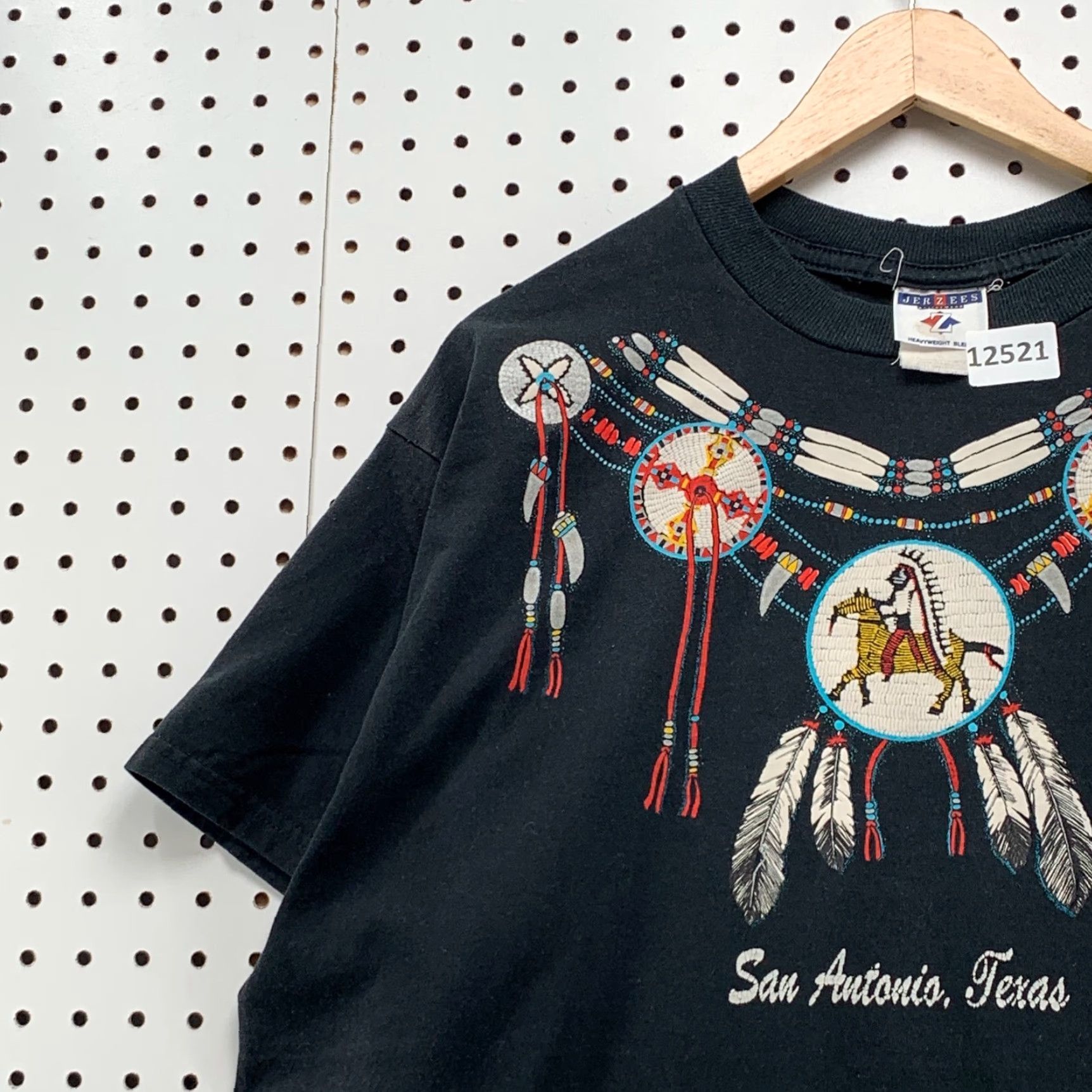 Jerzees VINTAGE JERZEES Men’s Graphic T-Shirt XL Black 90s Band Music Retro Hip Hop San Antonio Size US XL / EU 56 / 4 - 4 Thumbnail