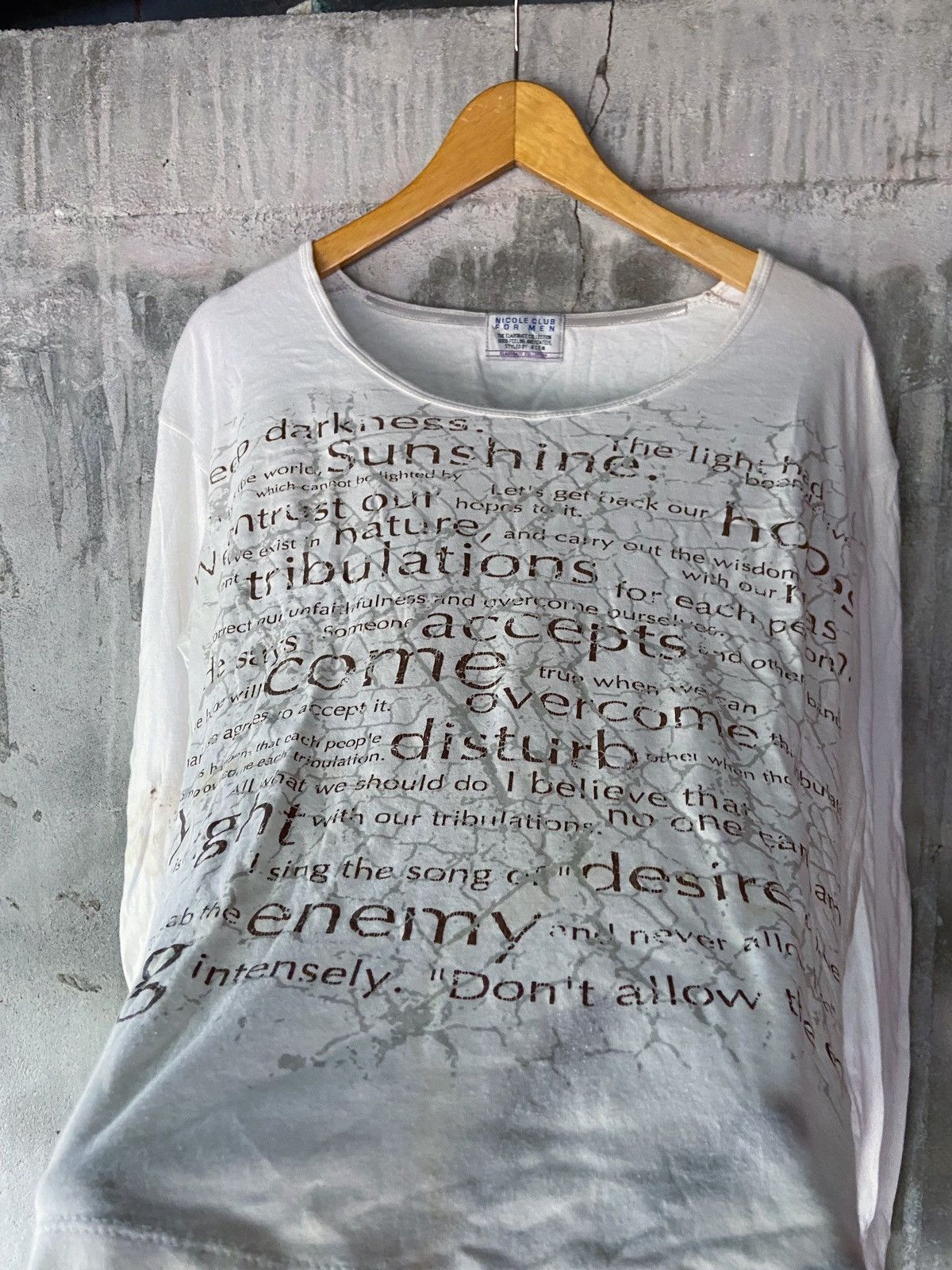 Nicole Club NICOLE CLUB FOR MEN POEM LONG SLEEVE Size US M / EU 48-50 / 2 - 4 Thumbnail
