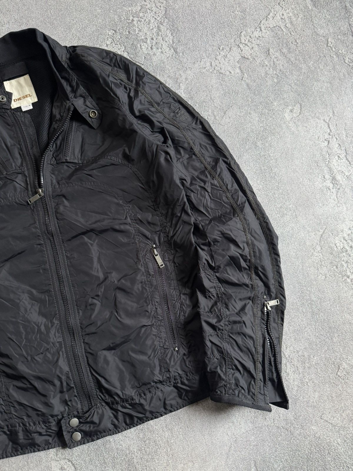 Diesel Diesel M zip nylon bomber jacket avantgarde y2k bondage 00s Size US M / EU 48-50 / 2 - 3 Thumbnail