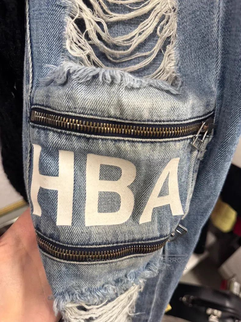 Hood By Air Hood By Air Distressed Blue Denim Mid-thigh Zipper Size US 28 / EU 44 - 7 Thumbnail