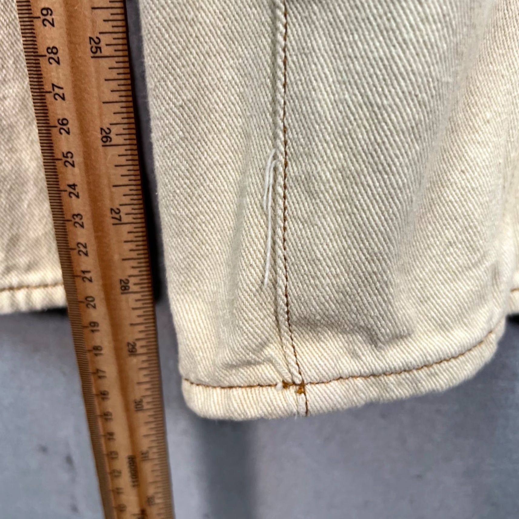 Lioness Lioness Womens Small Beige High-Waisted Wide-Leg Pants 100% Cotton Wide-Leg Cotton Flat Front 31in Inseam Womens Size 28" / US 6 / IT 42 - 7 Thumbnail