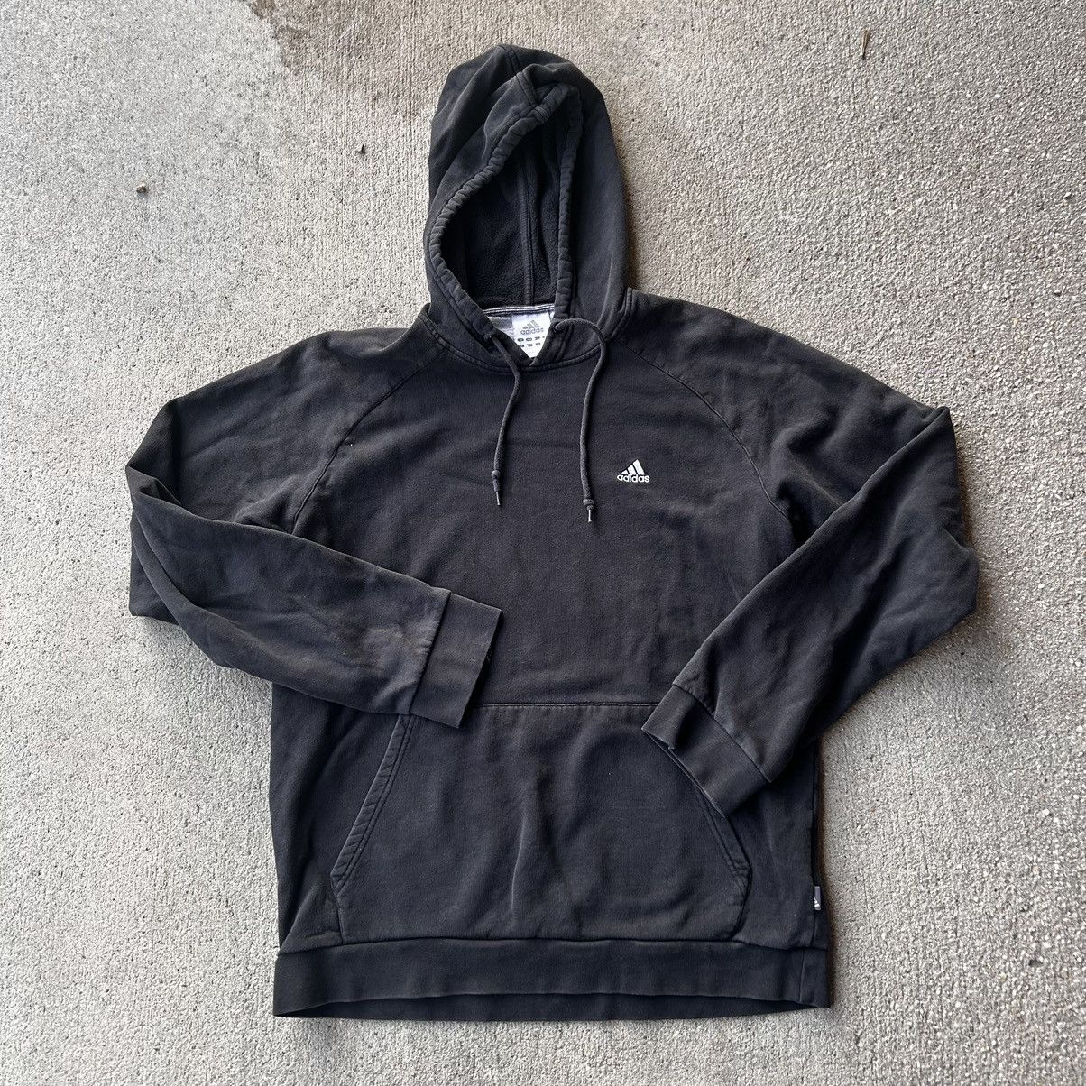 Adidas × Vintage 2006 minimalistic, black Adidas hoodie Size US L / EU 52-54 / 3 - 2 Thumbnail