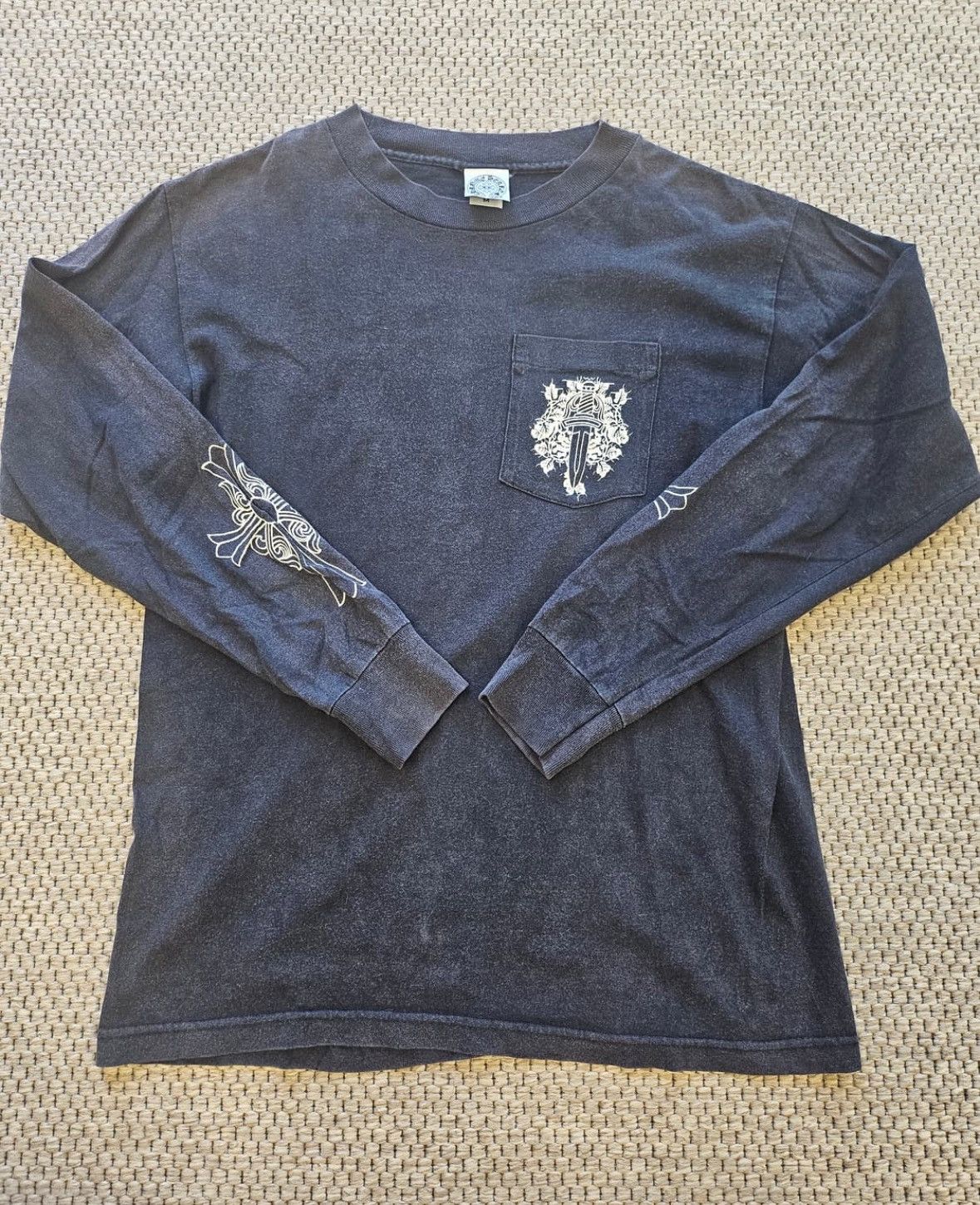 Chrome Hearts Chrome Hearts Eye Chart Dagger Longsleeve T