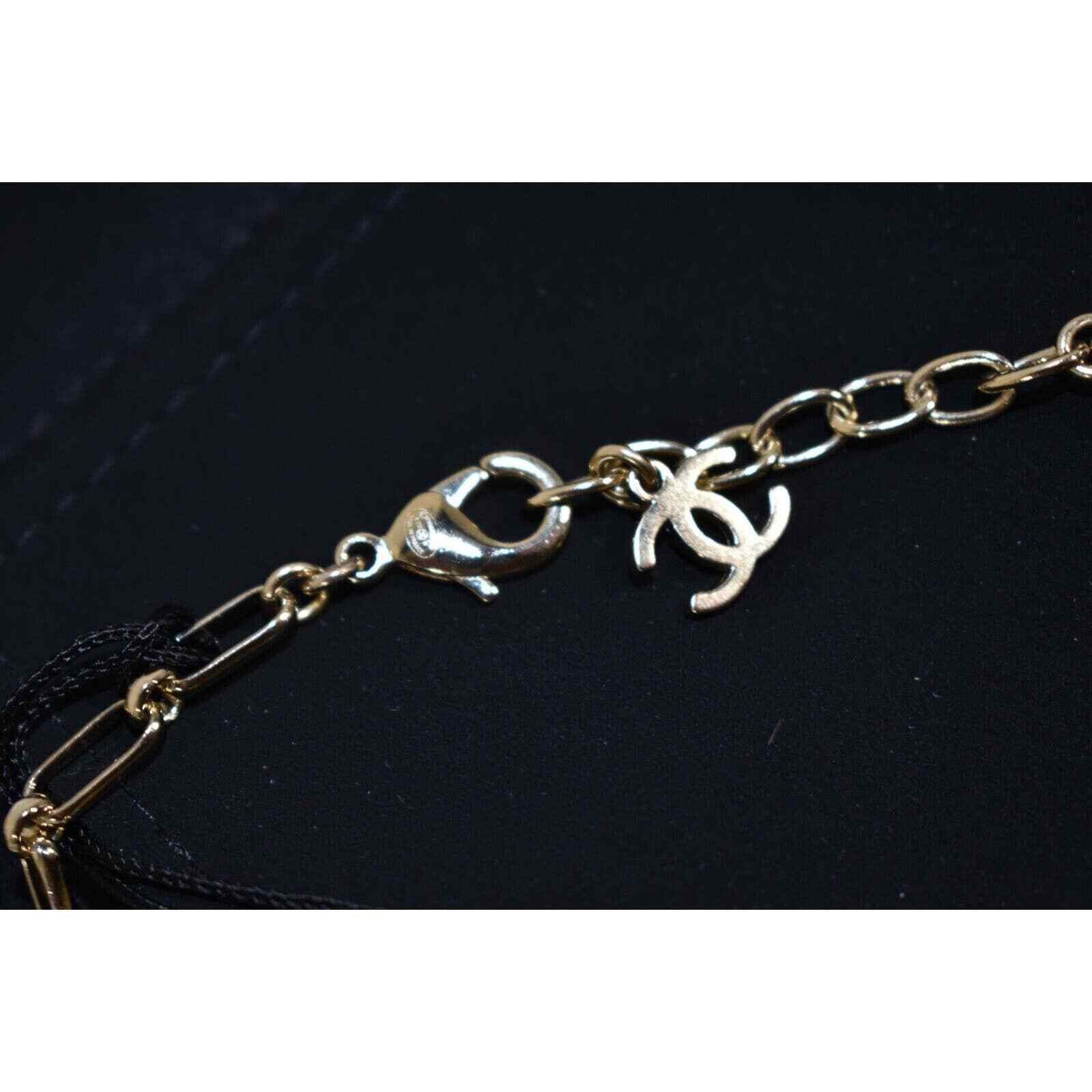 Chanel Chanel 22P Gold Chain Link Crystal Runway Arm Bracelet Size ONE SIZE - 7 Thumbnail