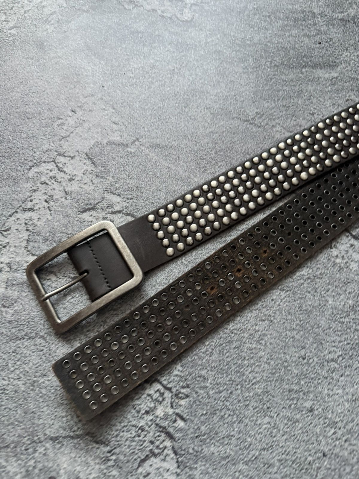Japanese Brand × Vintage Cowboys Belt 98cm real leather belt rhinestones vintage 90s Size ONE SIZE - 4 Thumbnail