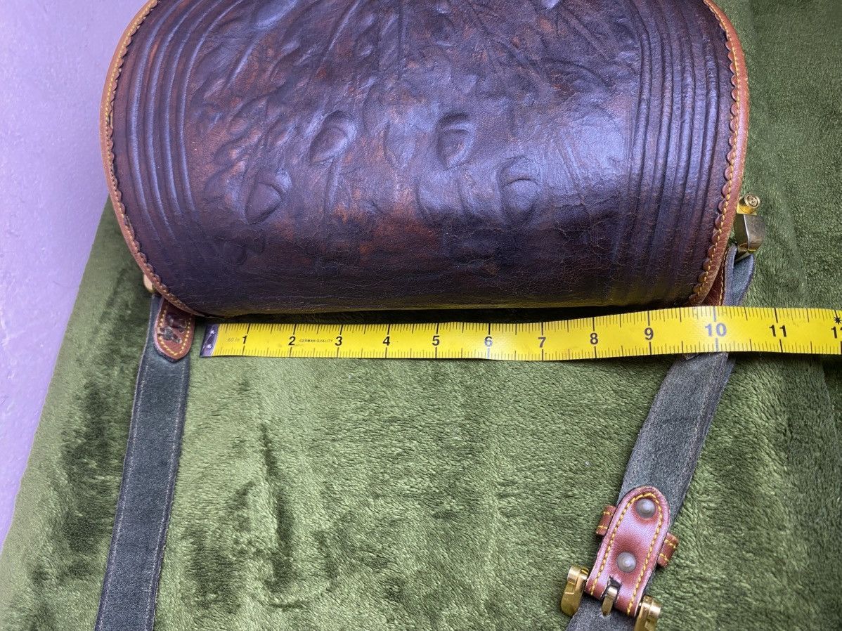 Loewe LOEWE Caza cordoban green suede and brown leather Size ONE SIZE - 18 Thumbnail