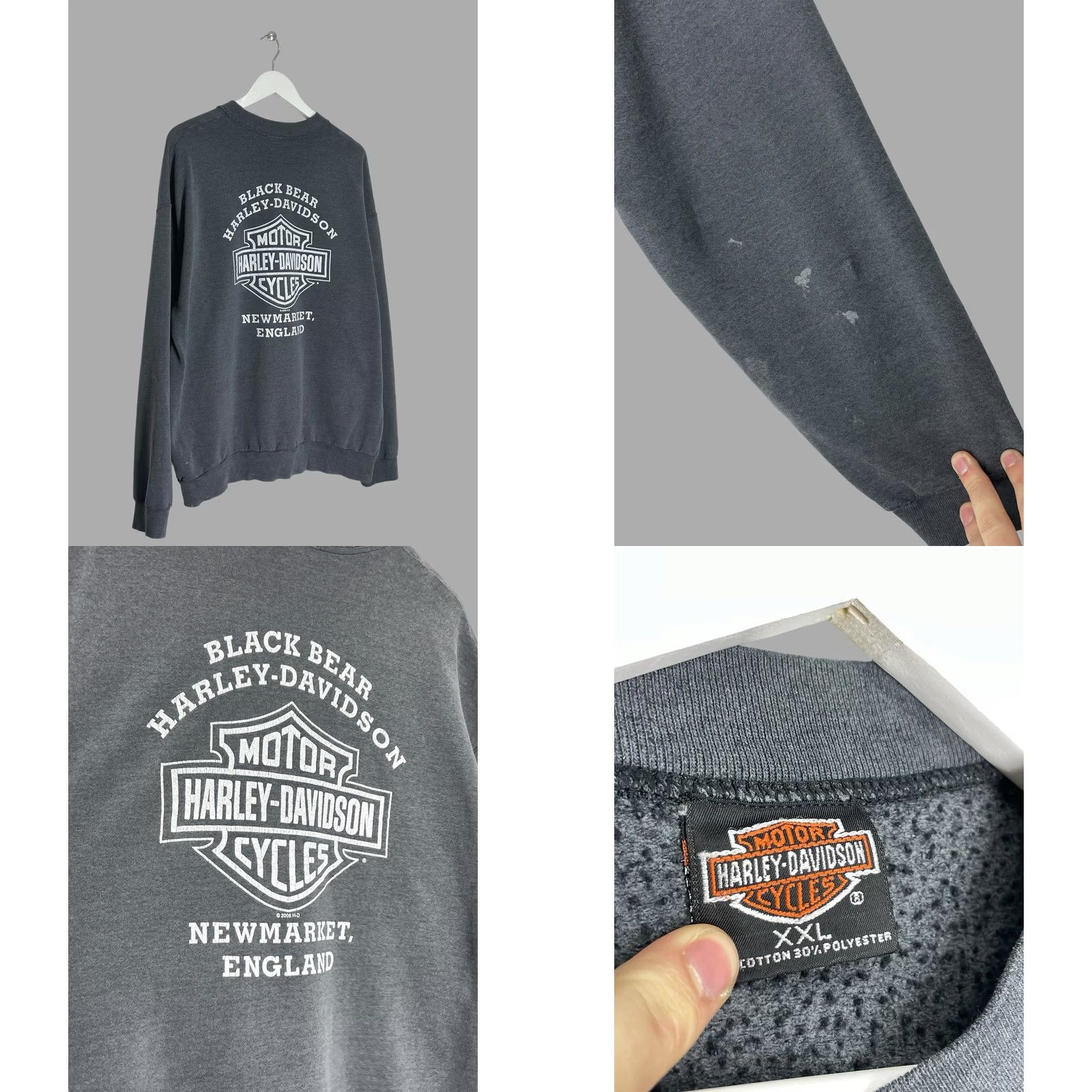 Harley Davidson Harley-Davidson V-Rod Vintage 2006 Sweatshirt Men 2XL Gray Graphic Print 90s Motorcycle Biker Pullover Crew Neck Long Sleeve Vintage Yes Mens Size US XXL / EU 58 / 5 - 8 Thumbnail