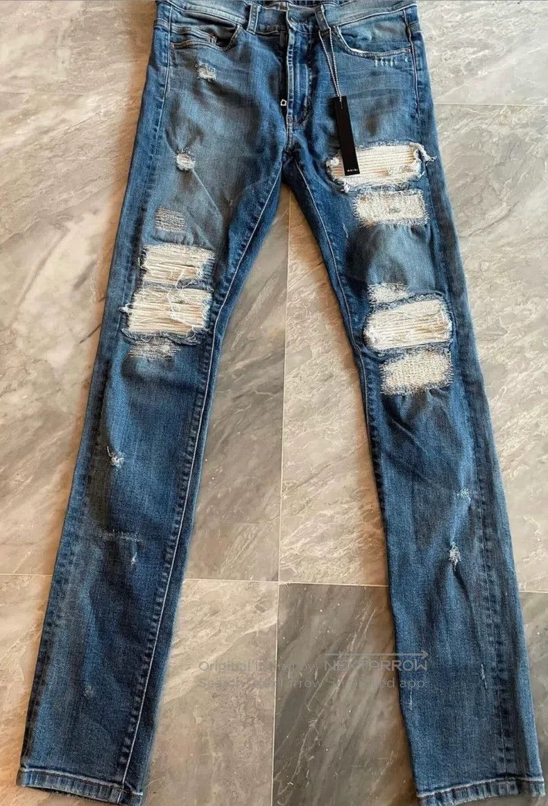 Amiri Amiri Patchwork Denim Jeans, Size 30 Size US 30 / EU 46 - 1 Thumbnail