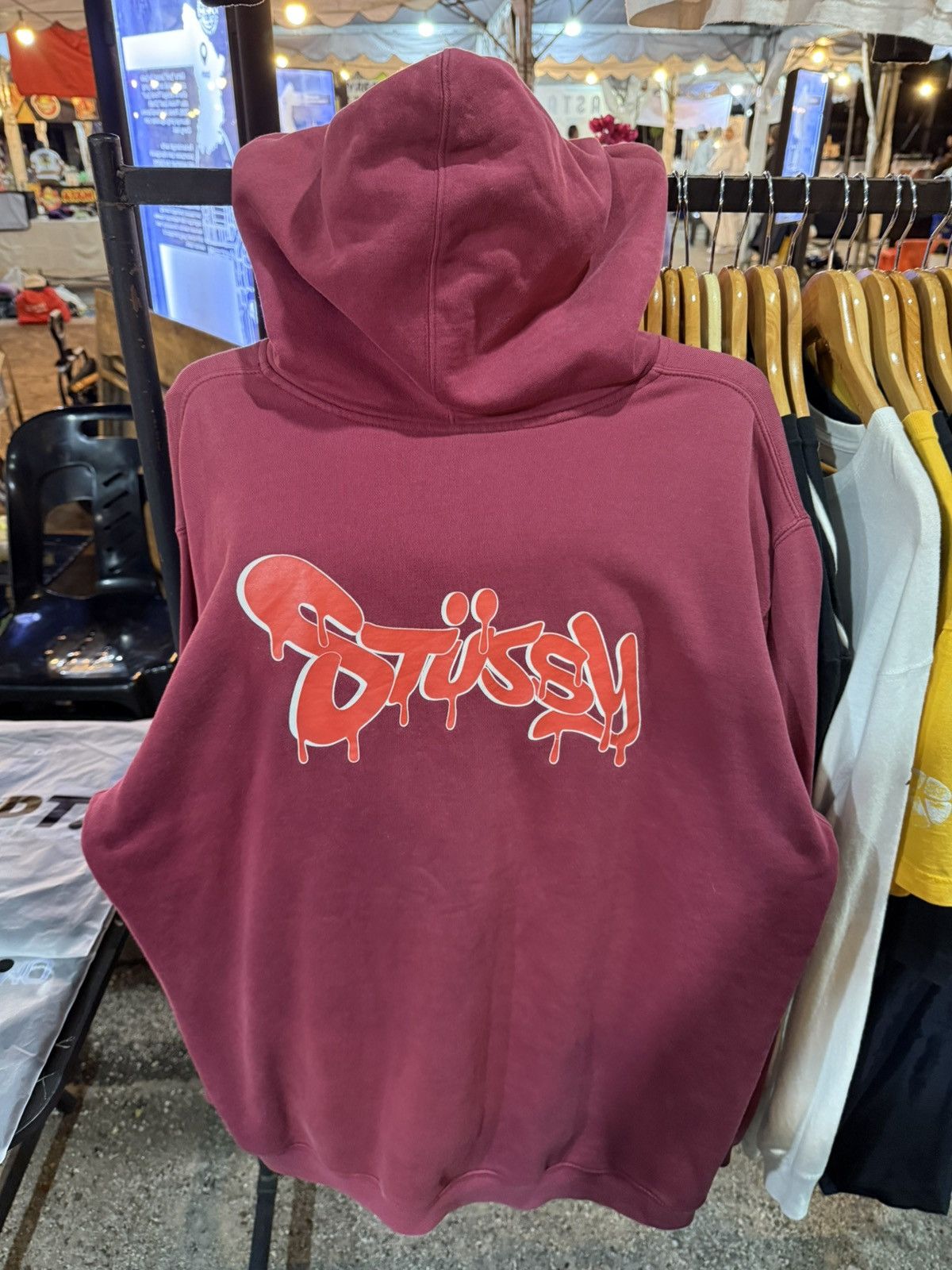 Stussy VINTAGE STUSSY BACKHIT SPELLOUT HOODIE USA Size US XL / EU 56 / 4 - 2 Thumbnail