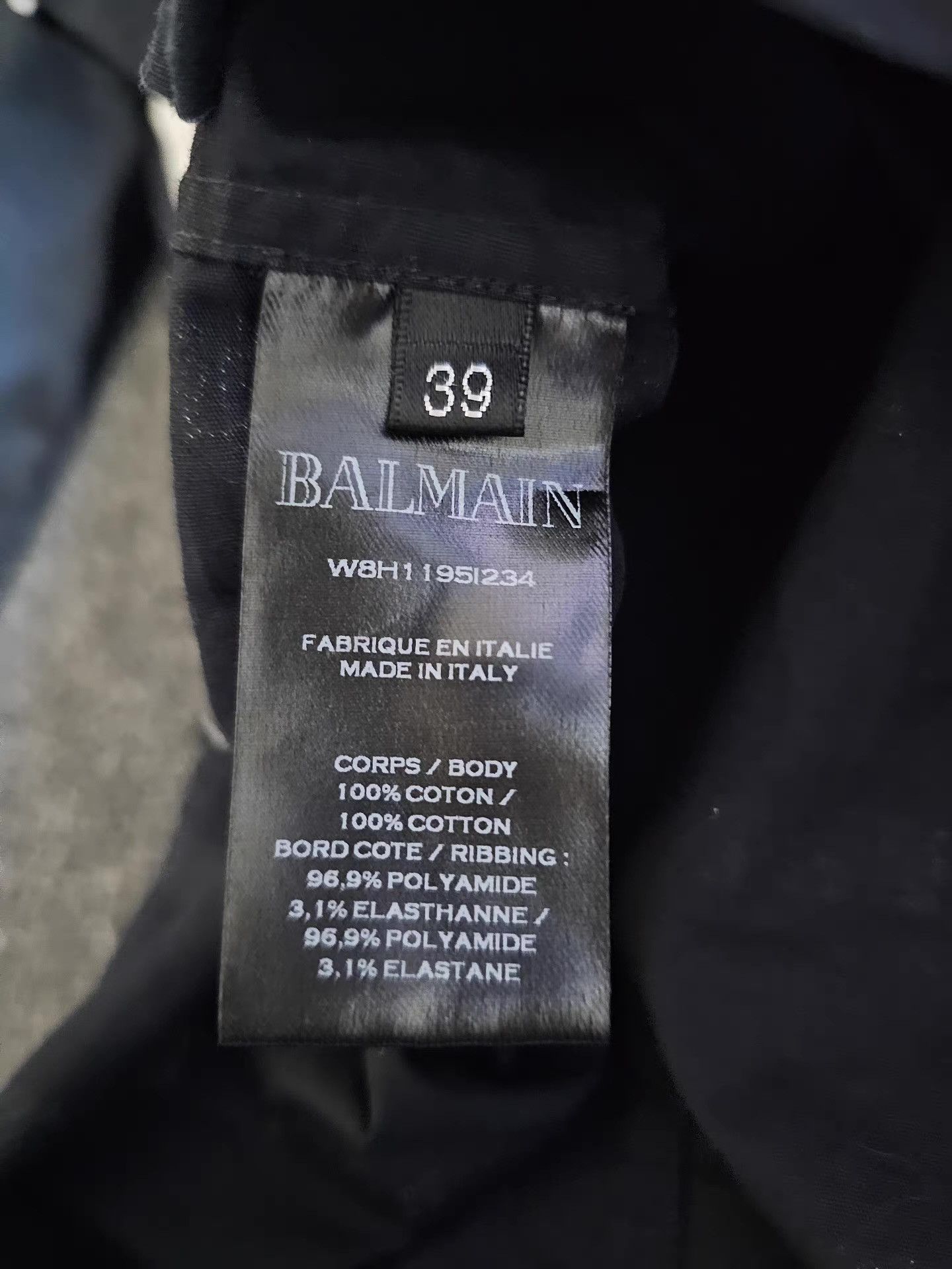 Balmain Balmain Men's Baseball Jacket, Size US M / EU 48-50 / 2 - 5 Thumbnail