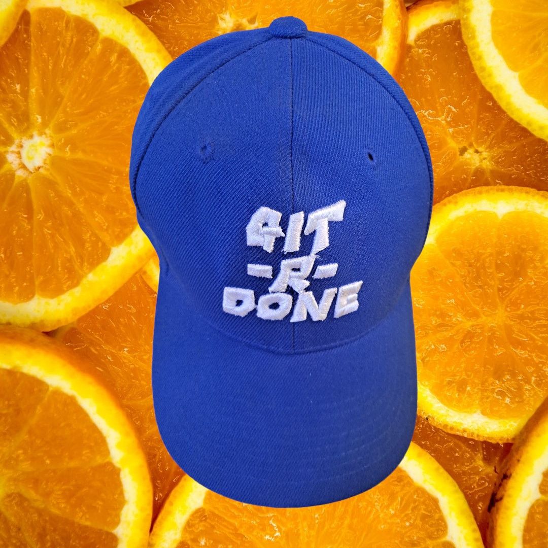 Other Git R Done Blue Adjustable Baseball Hat Cap Size ONE SIZE - 1 Thumbnail