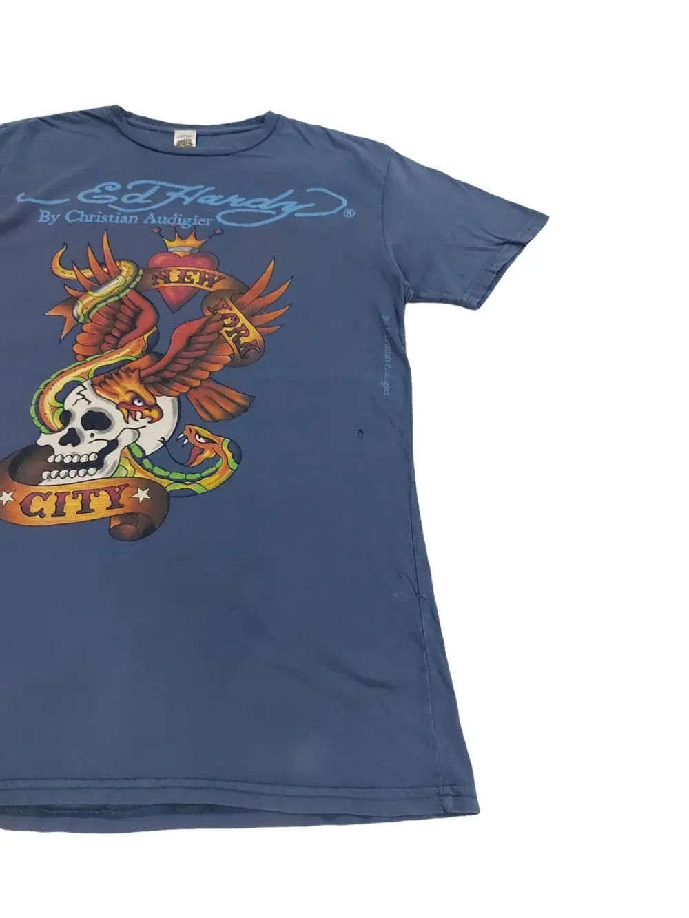 Affliction × Christian Audigier × Ed Hardy Y2K Christian Audigier Ed Hardy Distressed Tee Size US XL / EU 56 / 4 - 3 Thumbnail