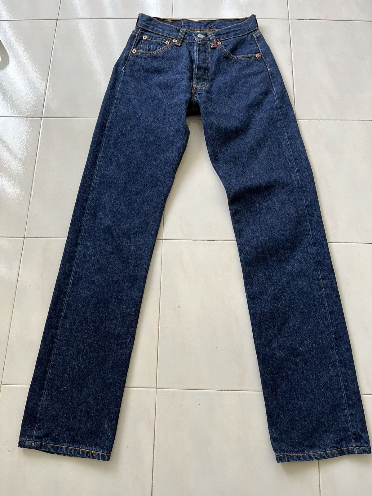 Levi's Rare 💥 Vintage Levis 501 Dark Blue 🤩 Size 24" / US 00 / IT 34 - 8 Thumbnail