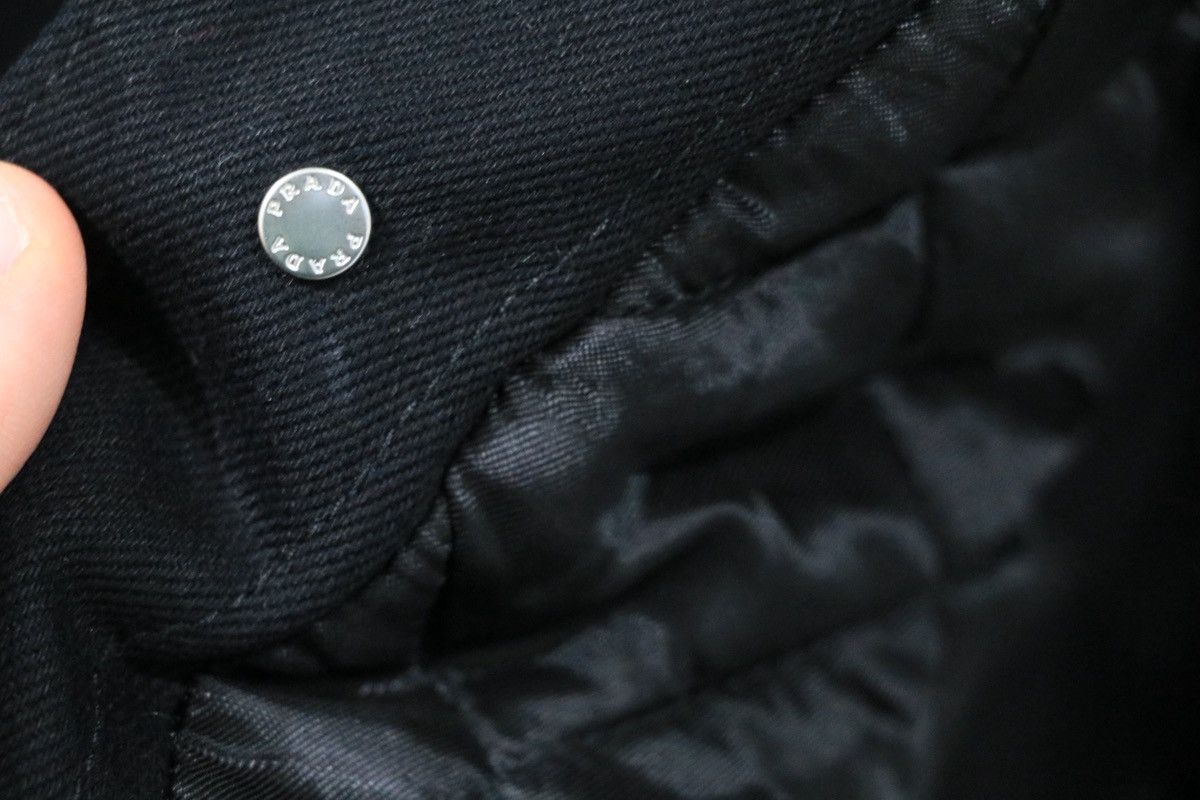 Prada Prada Milano Black Denim Trucker Jacket Fur Collar XL Size US XL / EU 56 / 4 - 6 Thumbnail