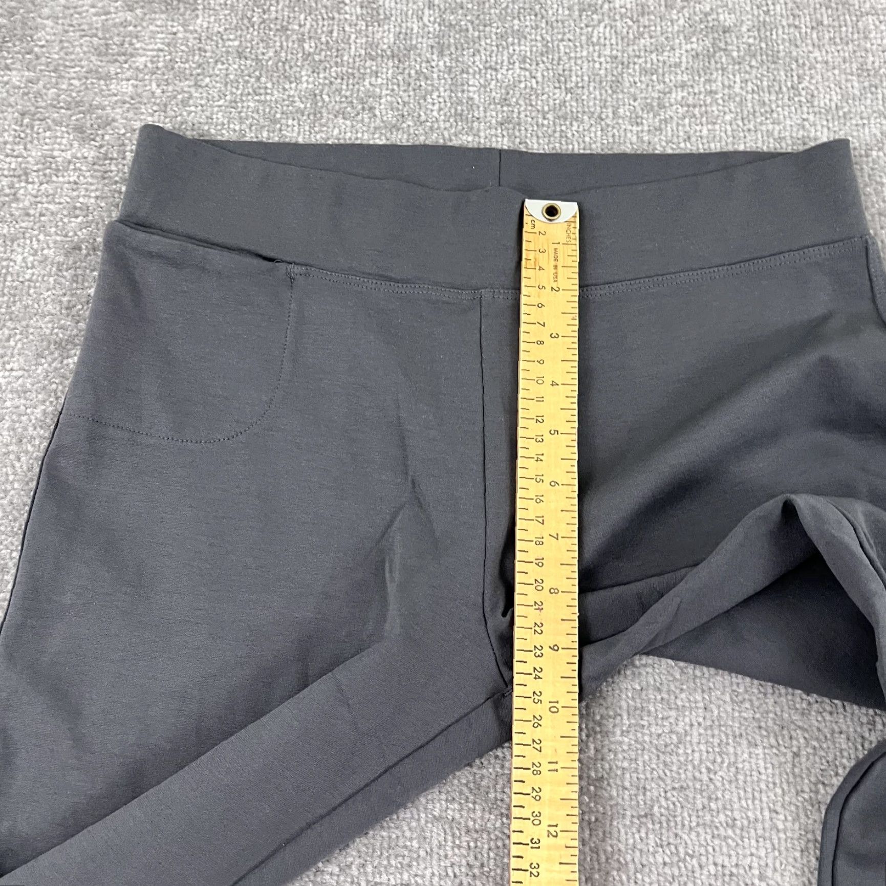 Vintage American Giant Leggings Womens Size 10 Gray Stretch Mid Rise Pull On Pant Casual Activewear Pants 30x27 Size 32" / US 10 / IT 46 - 5 Thumbnail