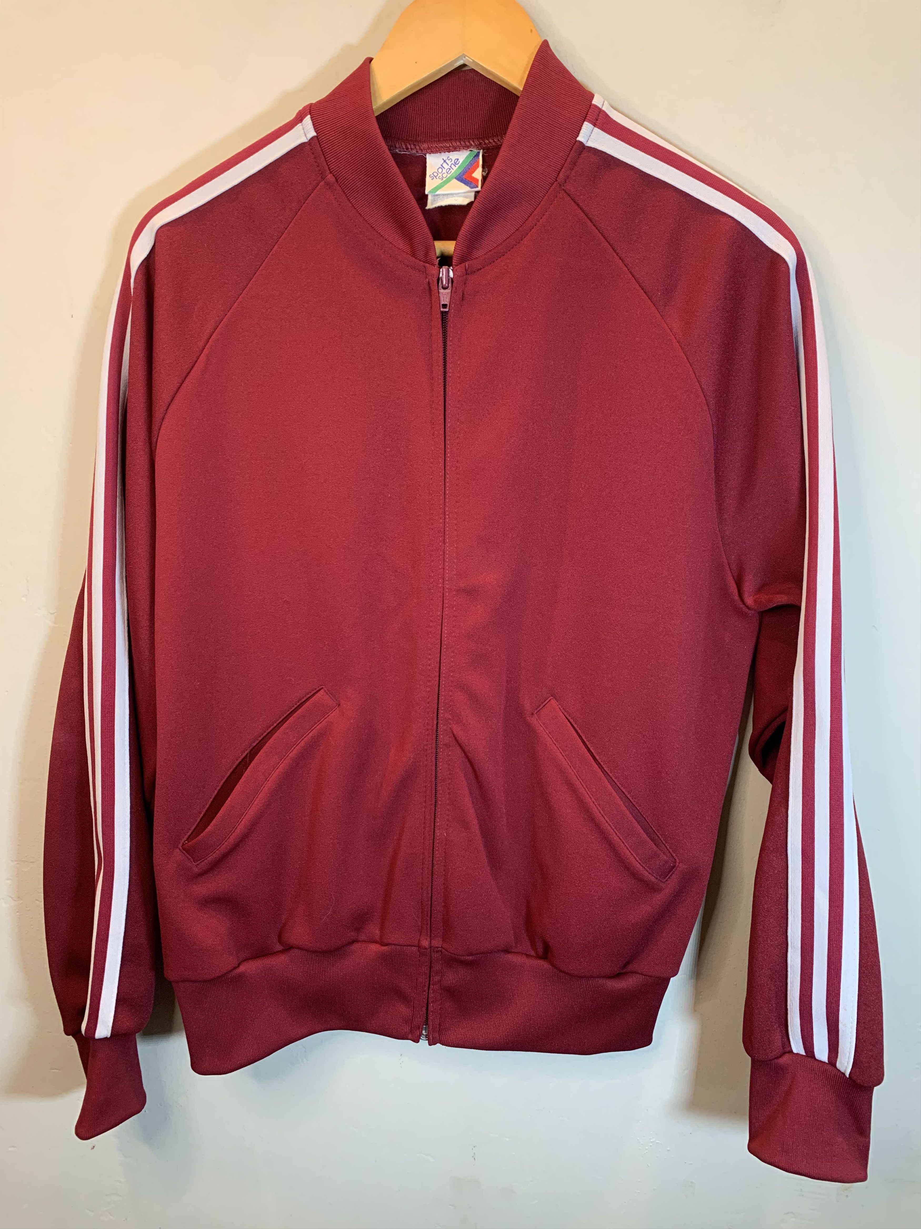 Vintage *RARE* Vintage 70’s Striped Sports Scene Track Zip Jacket M Size US M / EU 48-50 / 2 - 1 Thumbnail
