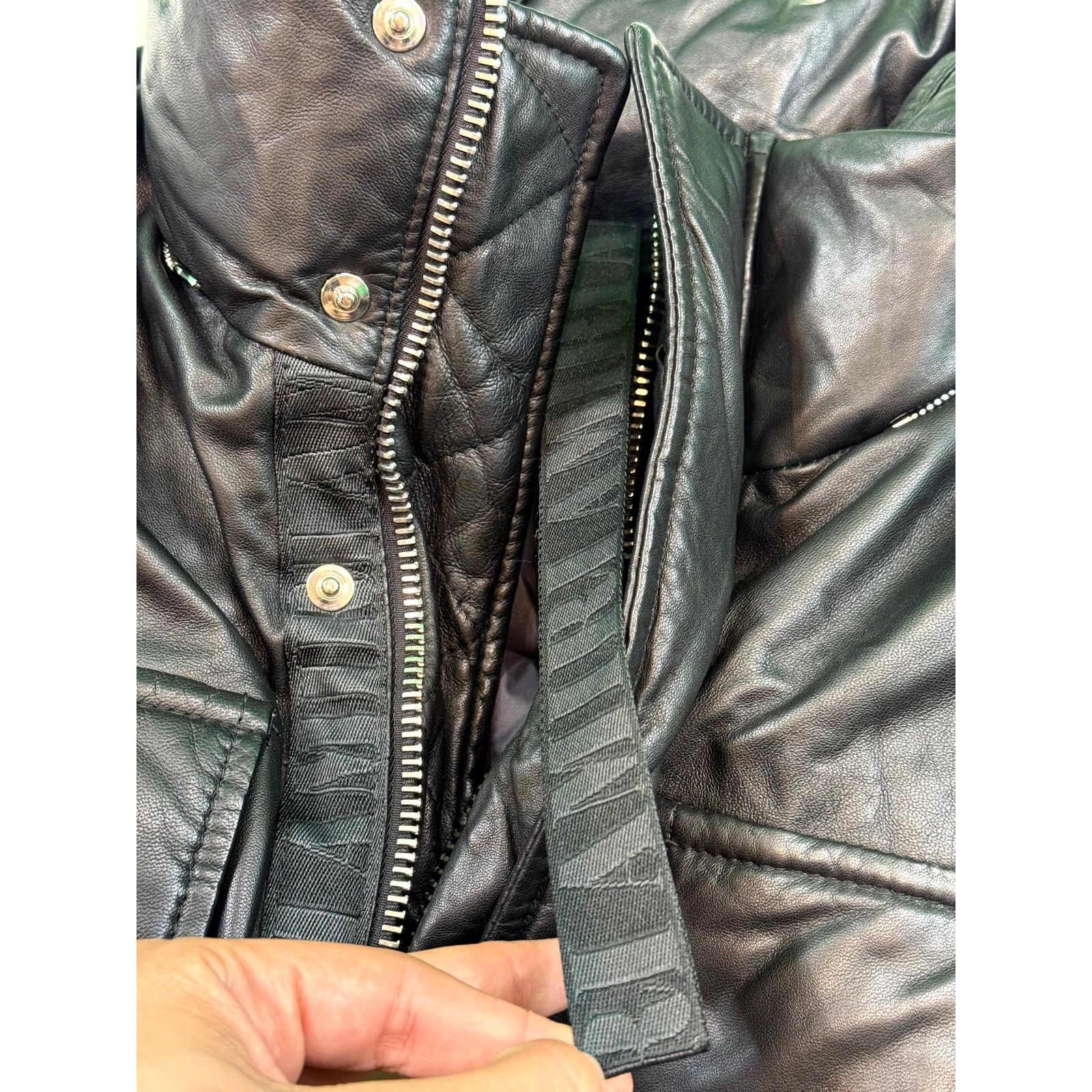 Amiri Amiri Vest Black Leather Jacket Size M / US 6-8 / IT 42-44 - 4 Thumbnail