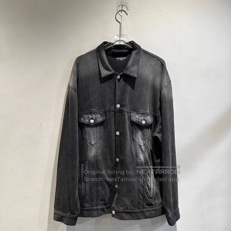 Balenciaga Balenciaga Washed Gradient Denim Jacket. Size US M / EU 48-50 / 2 - 1 Thumbnail